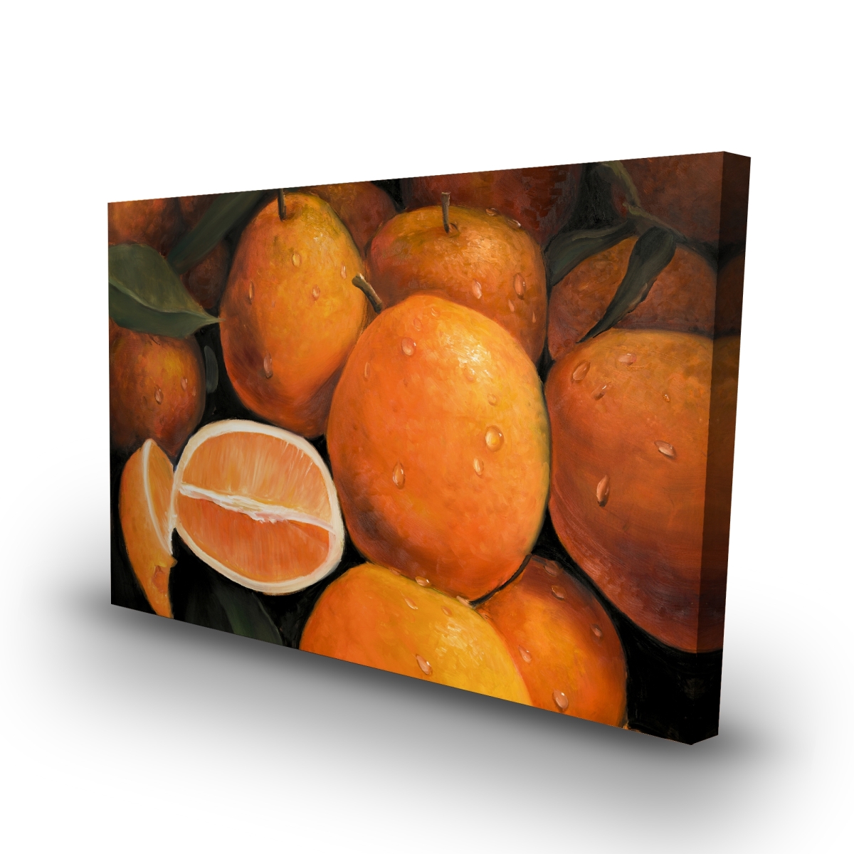 C1RC24361VU8OR 24 x 36 in. Fresh Oranges - Kitchen Orange Canvas for Home Decor