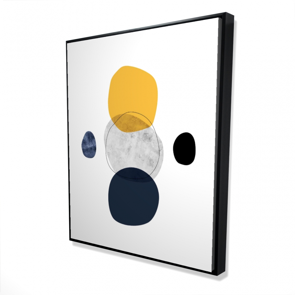 2081-6048-AB111 48 x 60 in. Spheres - Modern Framed Canvas for Stylish Home Decor