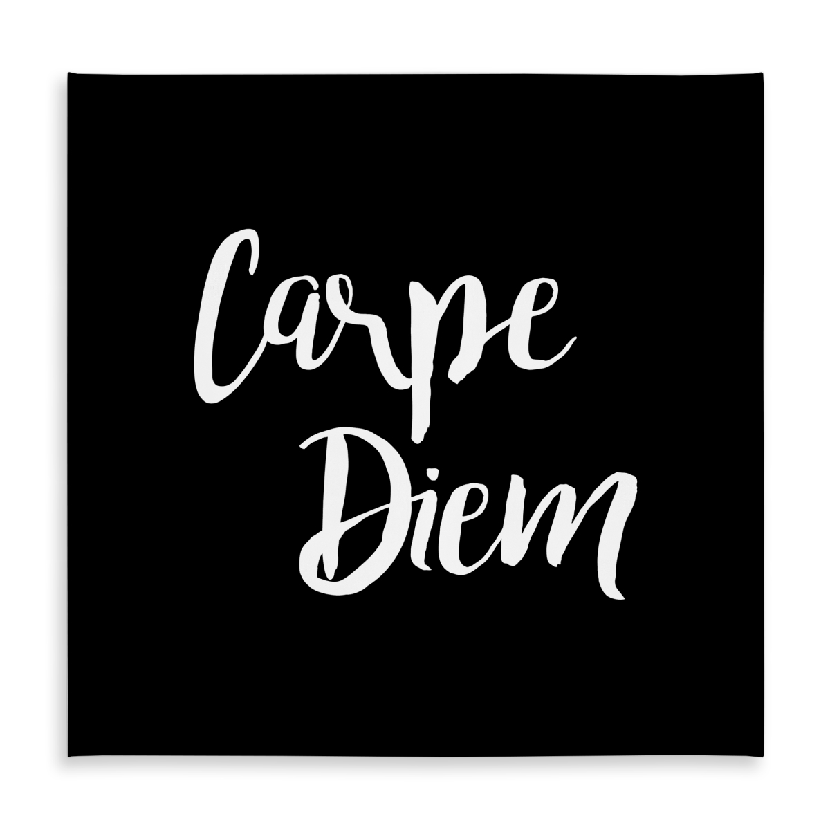 Picture of Begin Home Decor C1TC5858O17BH2 58 x 58 in. Carpe Diem 2 White Bedroom Shapes Tablecloth - Indoor & Outdoor