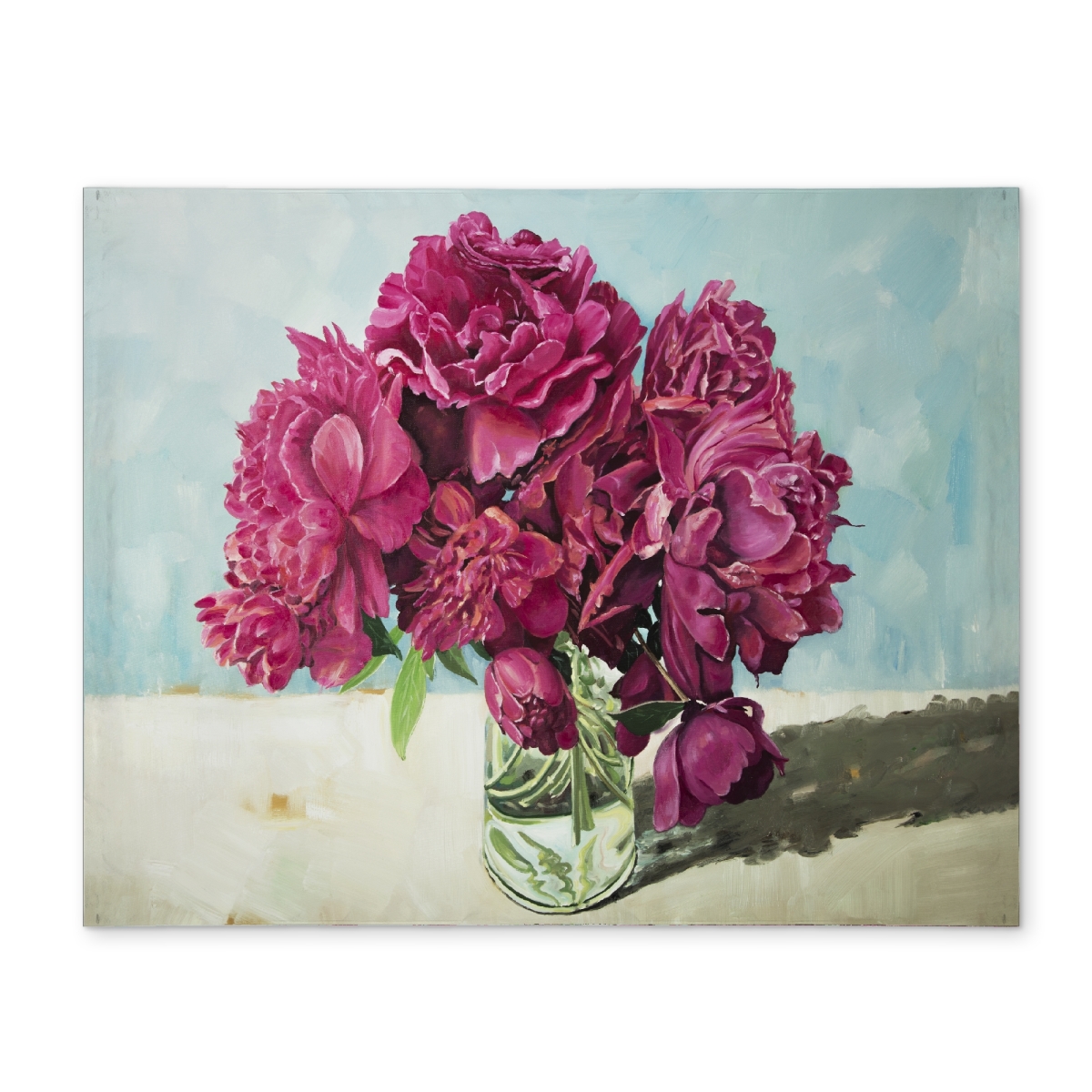 Picture of Begin Home Decor CPPM1418DX0ERS 14 x 18 in. Fuchsia Peony Floral Polyester Placemat - Contemporary Decor