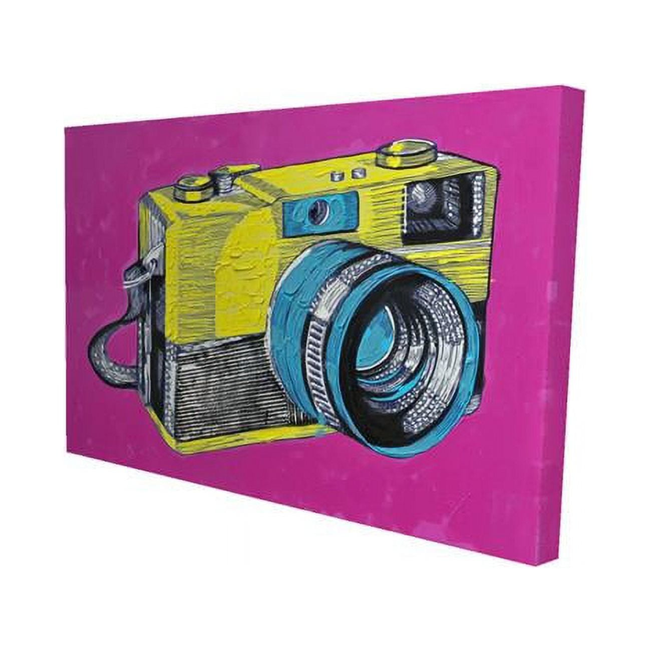 20 x 30 in. Colorful Retro Camera-Print on Canvas