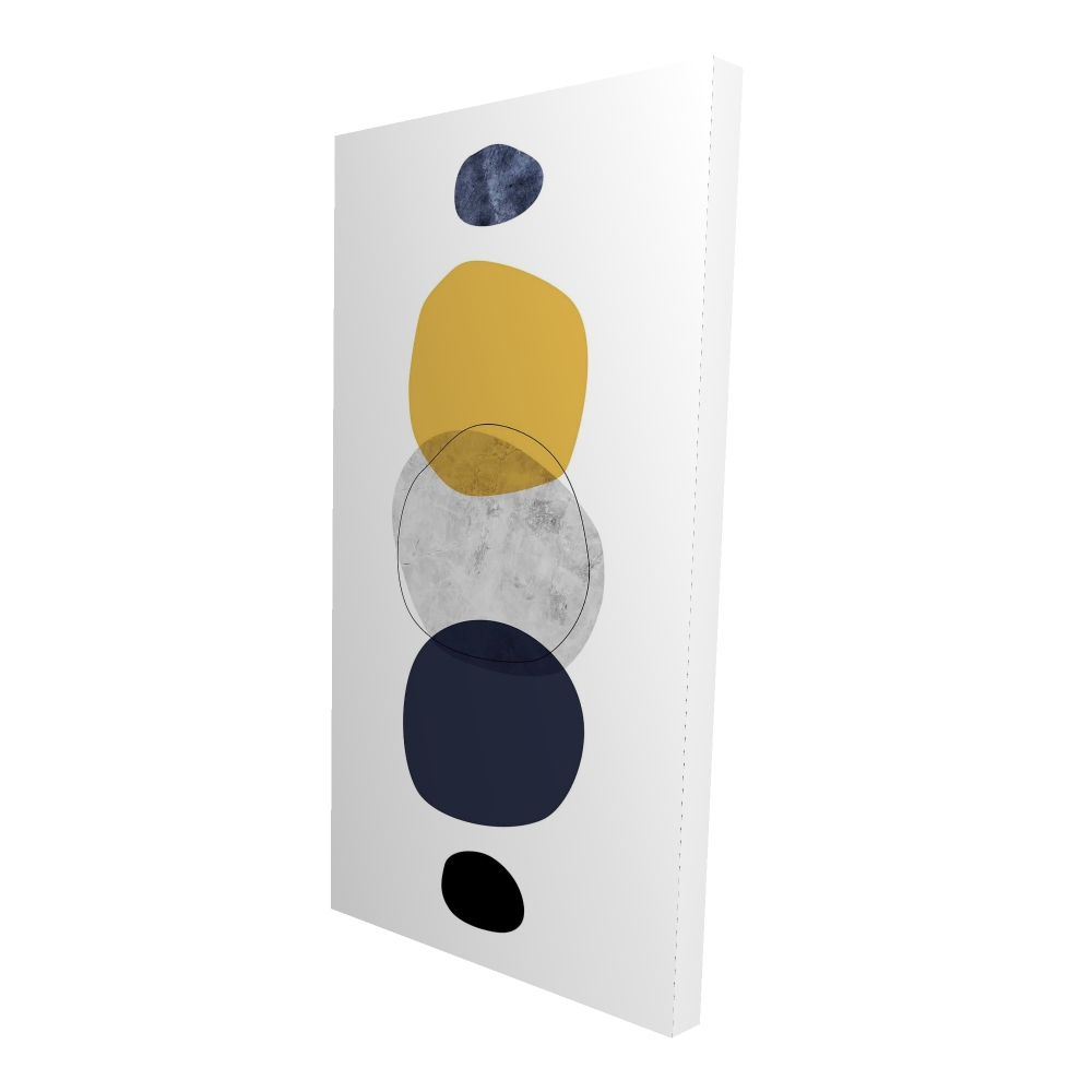 2080-4824-AB111 24 x 48 in. Spheres - Abstract Modern Canvas Art for Home Decor