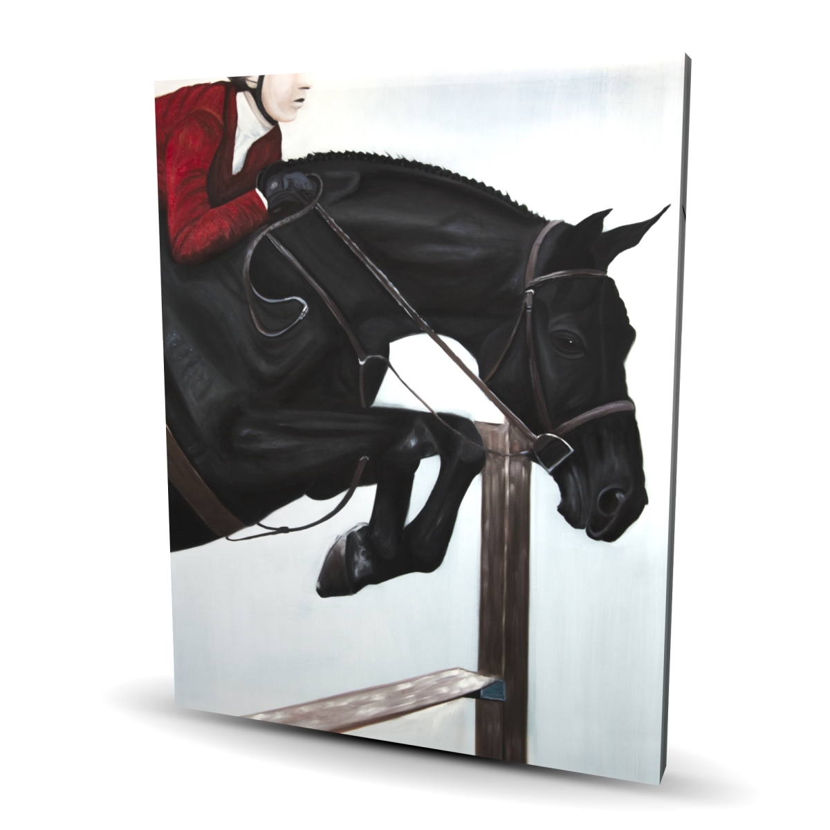 C1RC4860BSNLUT 48 x 60 in. Riding Competition - Hyperrealist Canvas for Man Cave Decor
