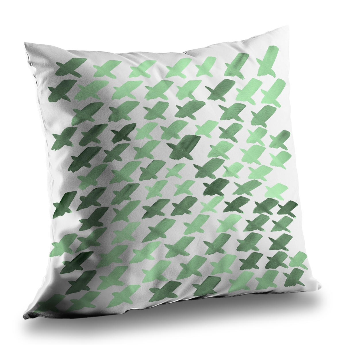 C1PT1414PXZAZP 14 x 14 in. Green Pattern X Neo Mint Abstract Poly Twill Throw Pillow Insert