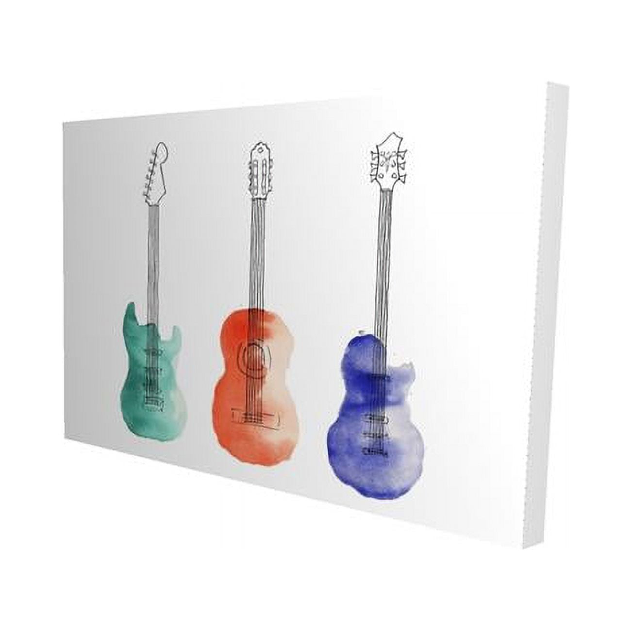 20 x 30 in. Three Guitars-Print on Canvas
