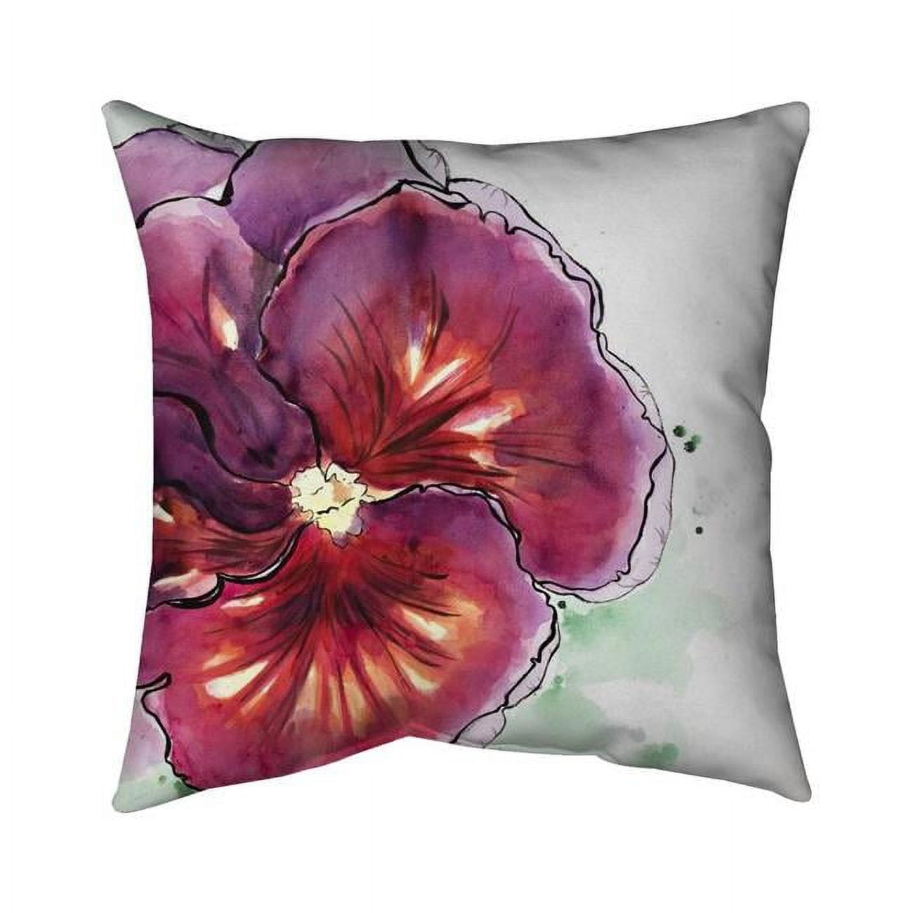 5541-2020-FL263 20 x 20 in. Blossoming Orchid with Wavy Petals-Double Sided Print Indoor Pillow