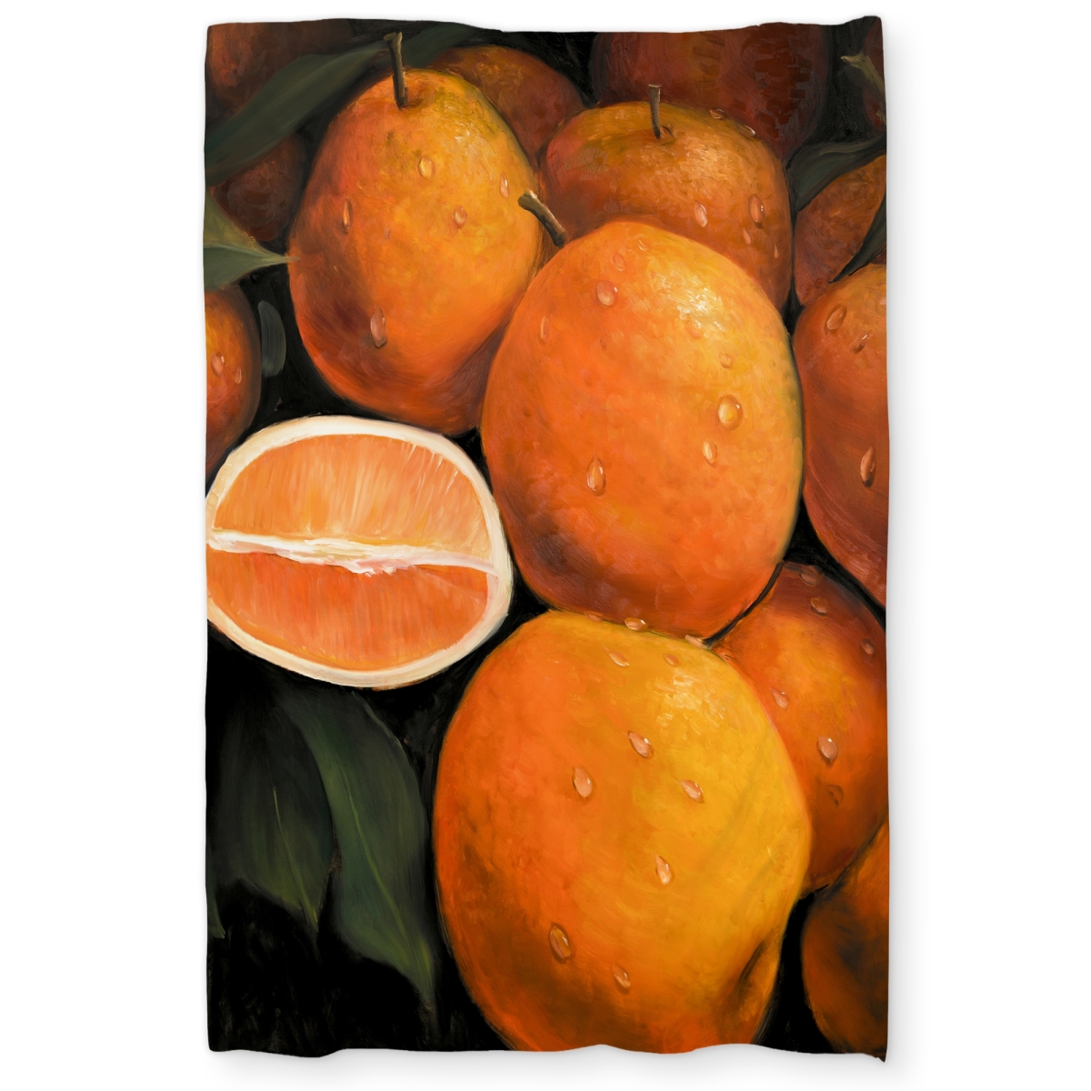 C1DCTXLWNK79DW Twin Extra Long Fresh Oranges Duvet Cover - Kitchen Hyperrealist Home Decor
