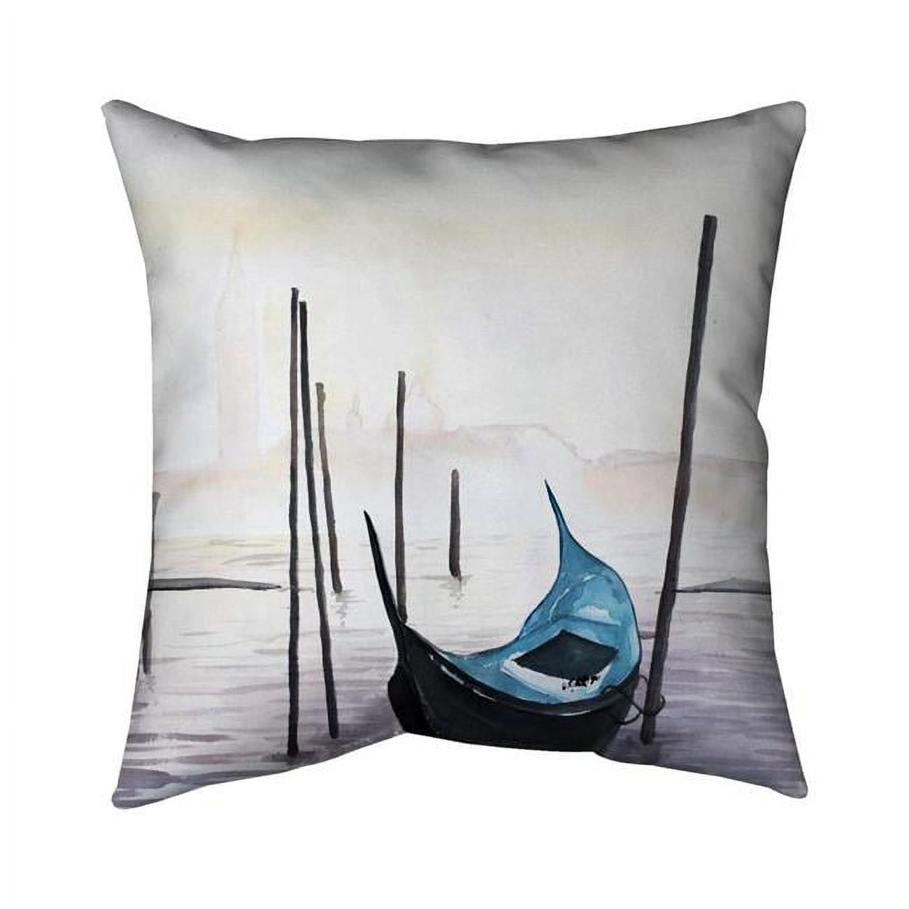 20 x 20 in. Gondola In Venice-Double Sided Print Indoor Pillow