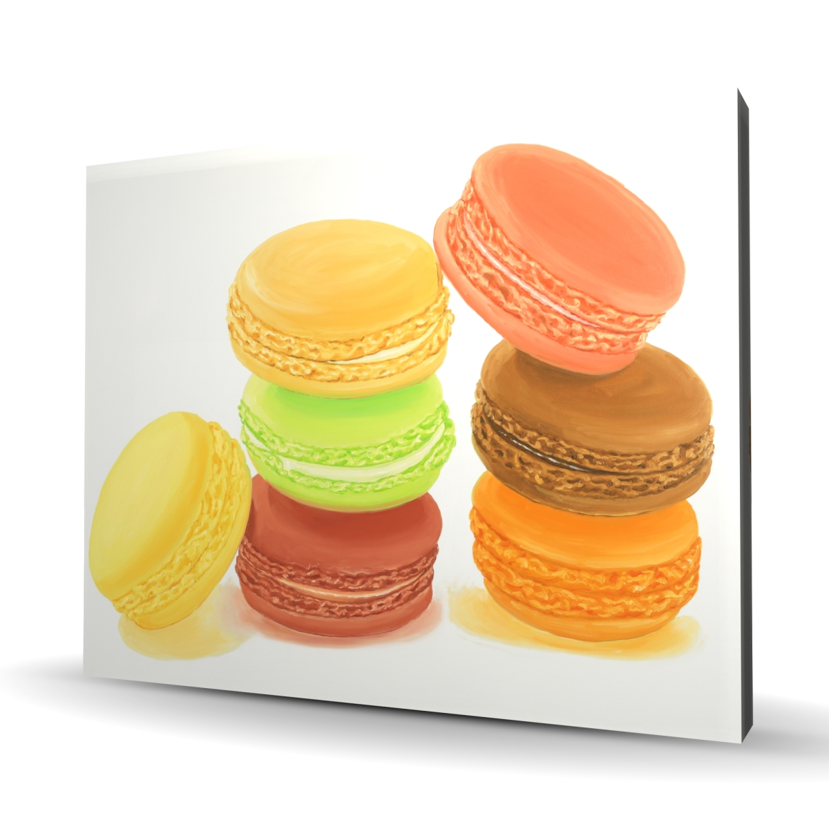 C1RC4860B0FBRZ 48 x 60 in. Delicious Macaroons Canvas - Still Life Food Home Decor