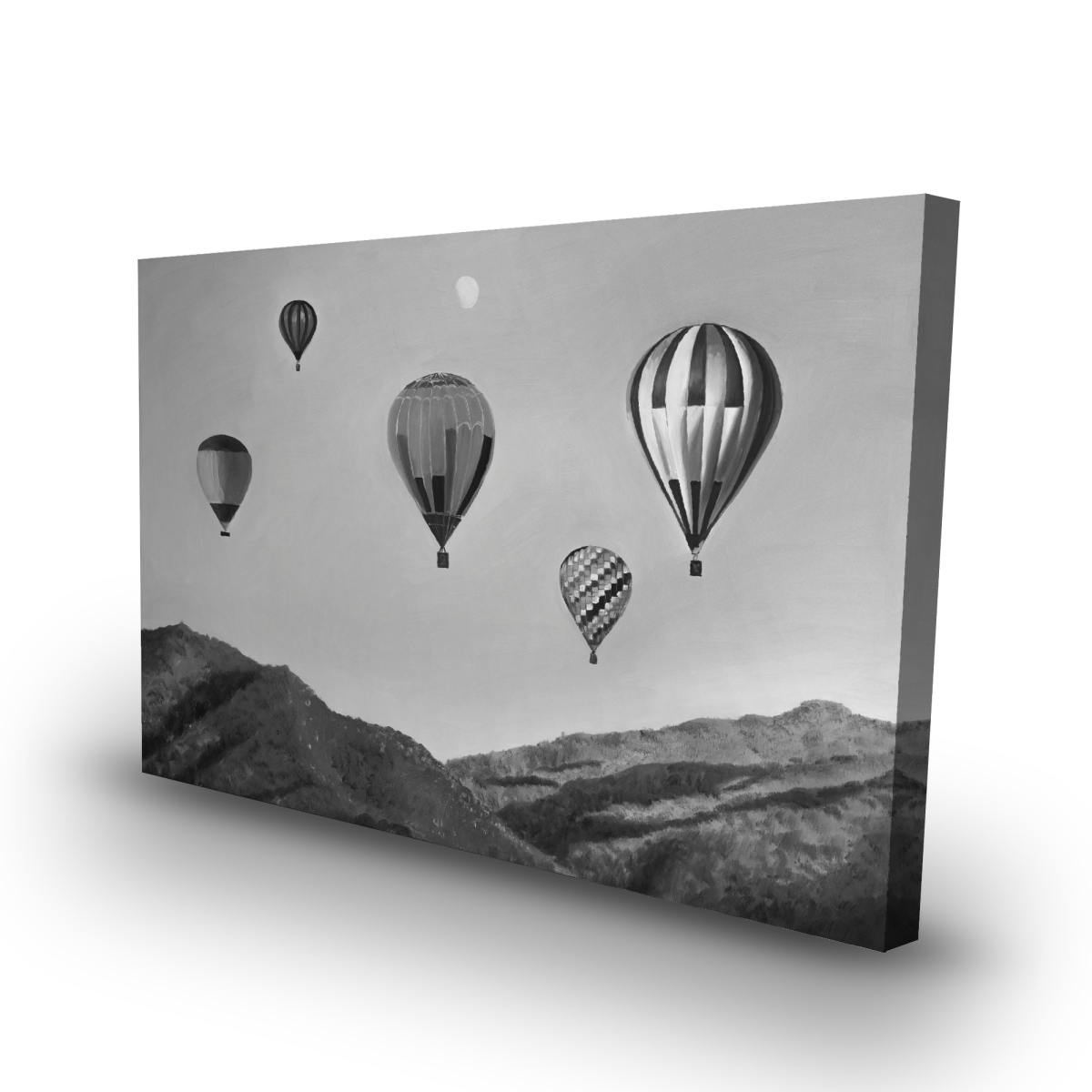 C1RC2436EC4LYL 24 x 36 in. Air Balloon Landscape - Office Hyperrealist Canvas Decor