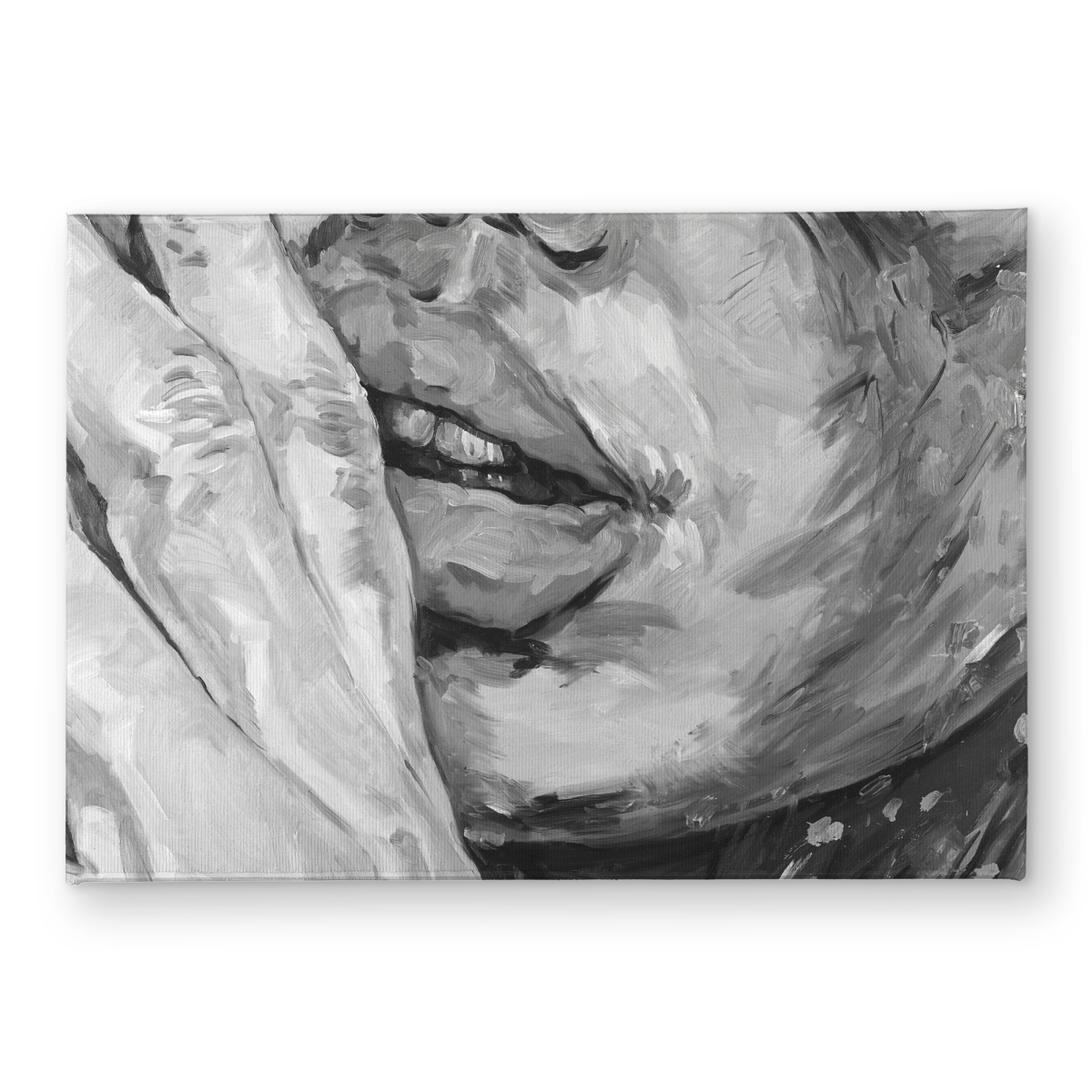CODM17242MMCAB 17 x 24 in. Luscious Lips Bedroom Monochrome Door Mat - Home Decor