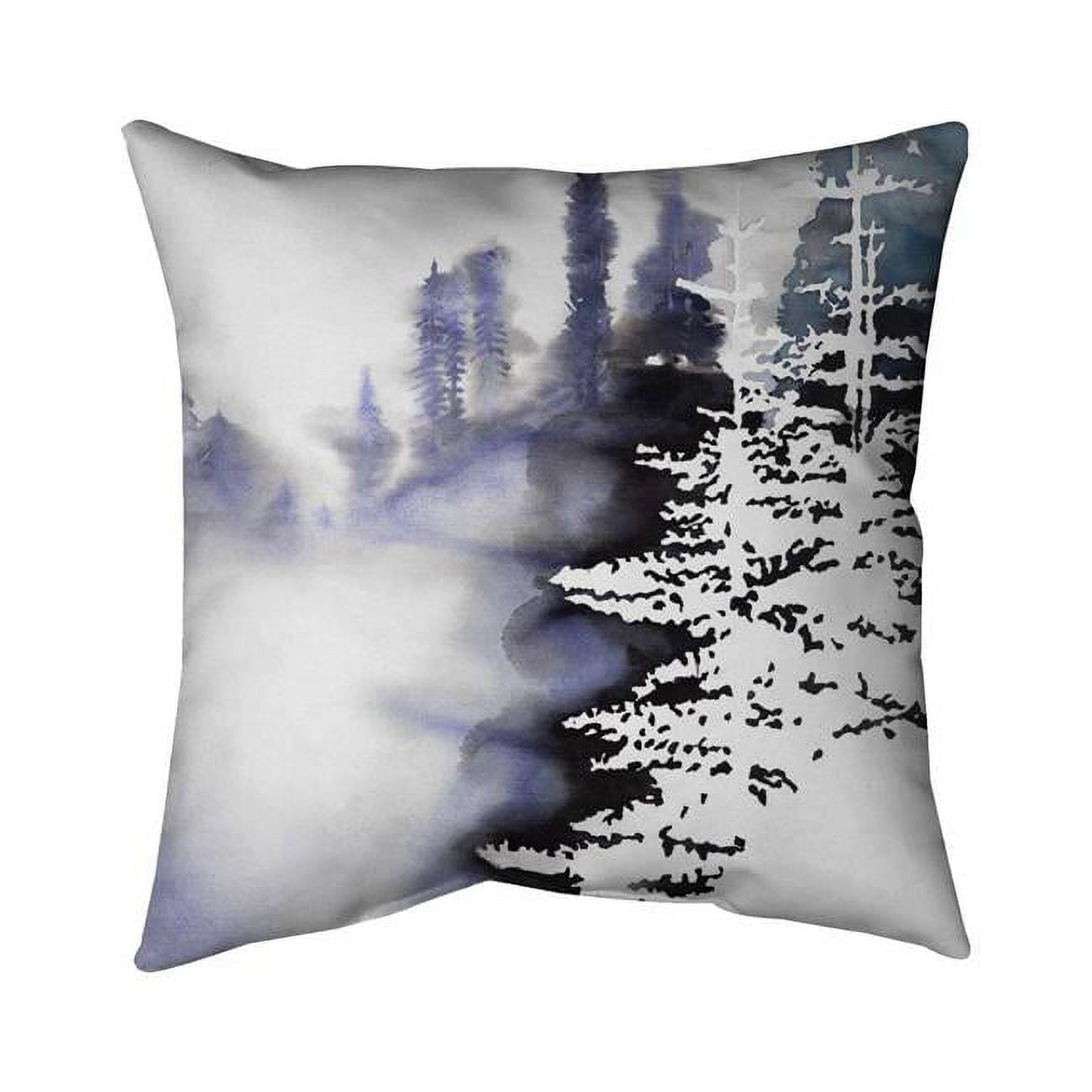 20 x 20 in. Silhouette of A Forest-Double Sided Print Indoor Pillow