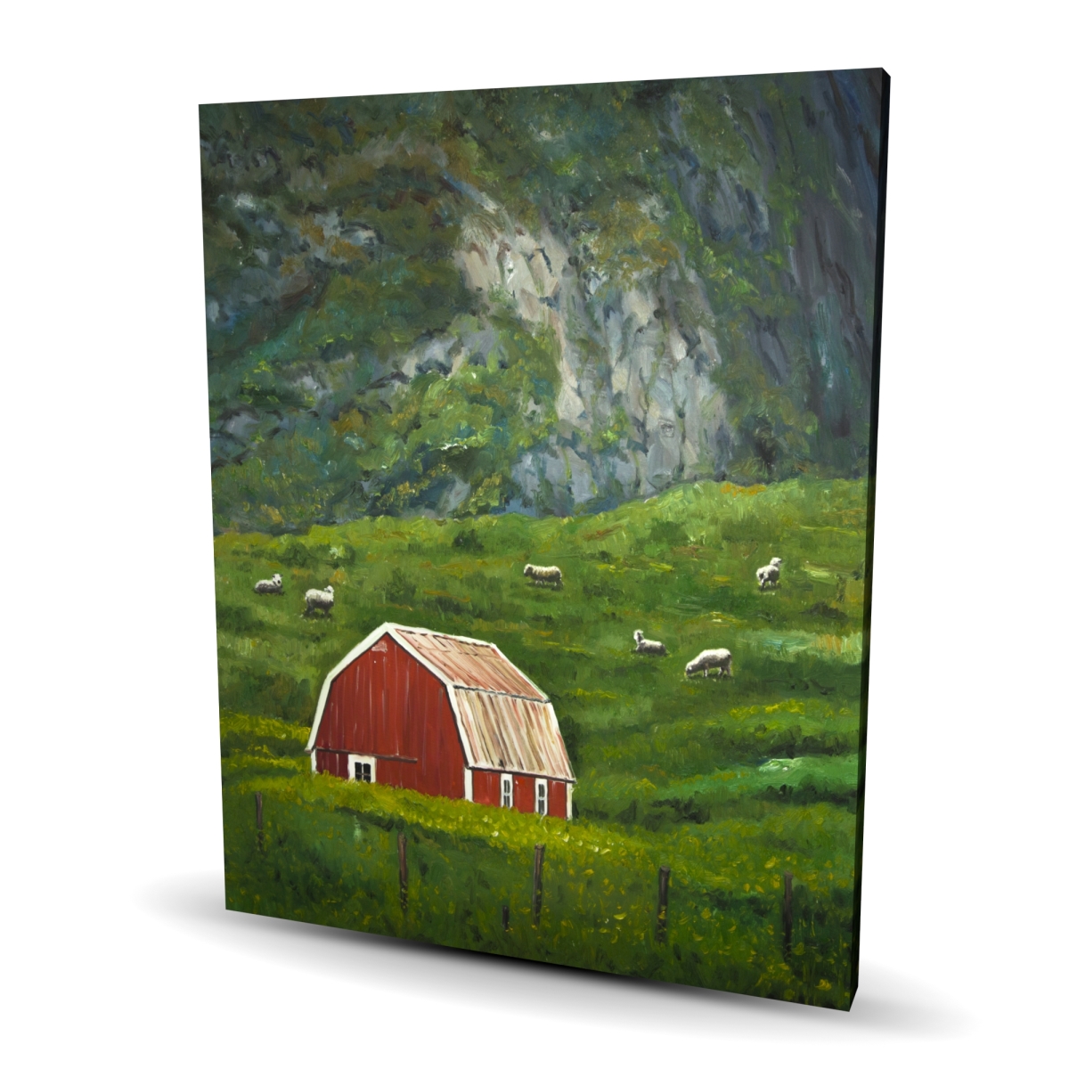 C1RC4860EXVR9B 48 x 60 in. Life in the Countryside Canvas - Green Livingroom Decor
