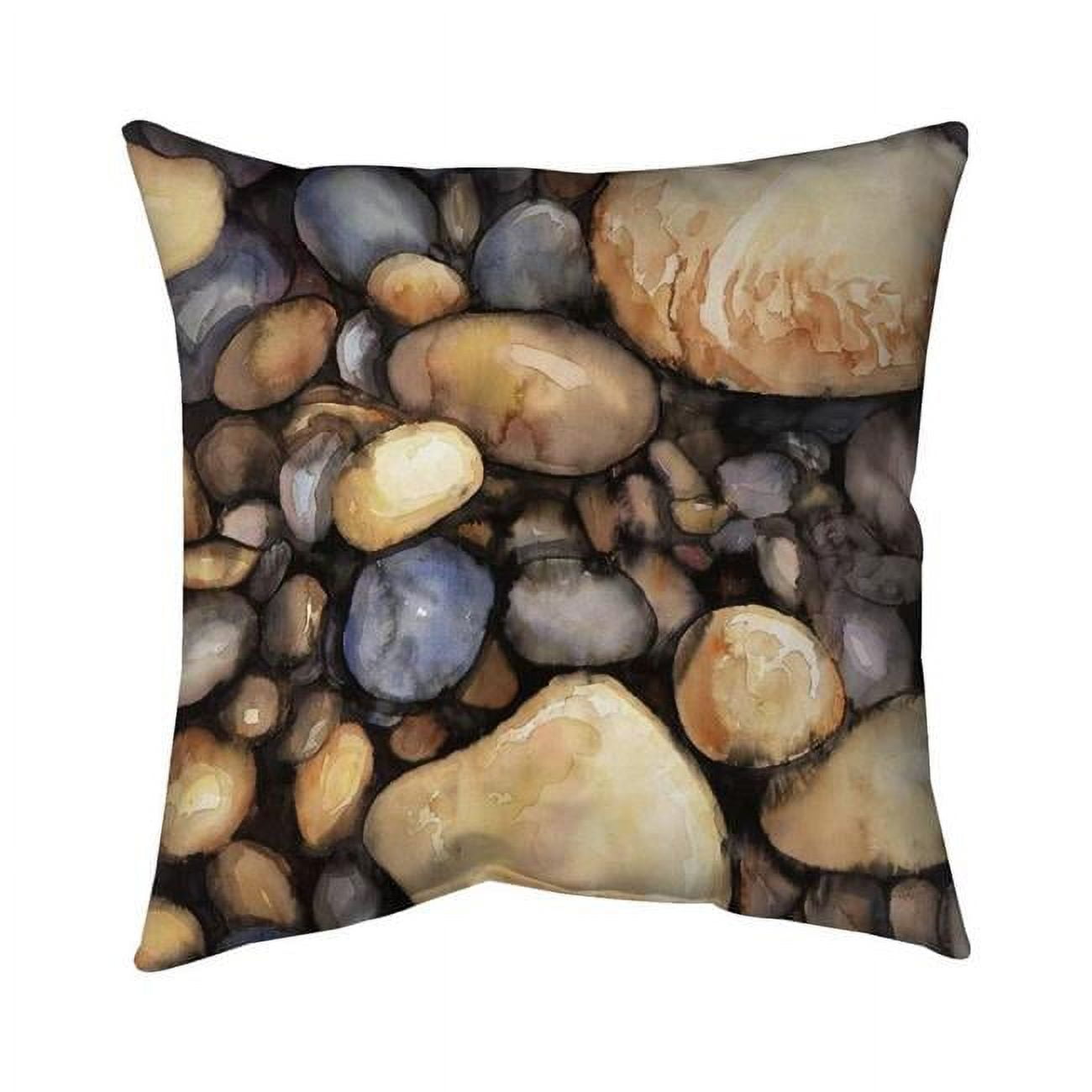20 x 20 in. Small Pebbles-Double Sided Print Indoor Pillow