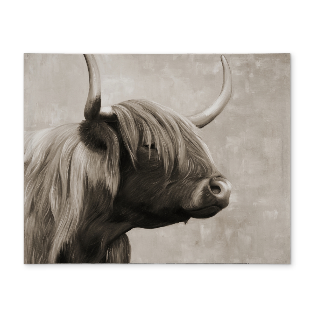 Picture of Begin Home Decor CPPM14180SS4BK 14 x 18 in. Beige Bathroom Animals Placemat - Highland Cattle Decor