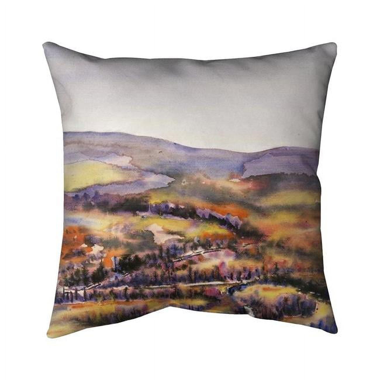 20 x 20 in. Beautiful Hills-Double Sided Print Indoor Pillow