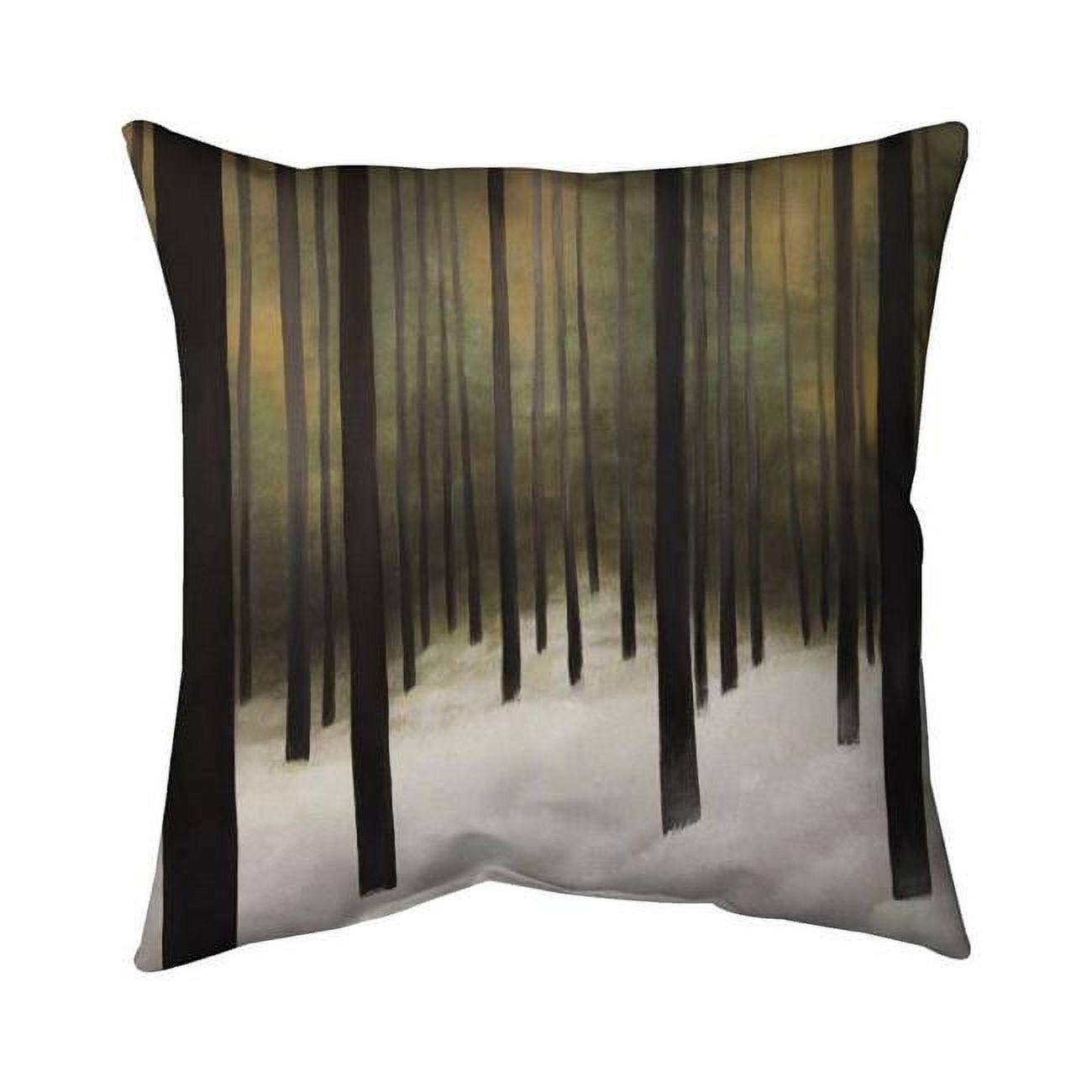 20 x 20 in. Silent Forest-Double Sided Print Indoor Pillow