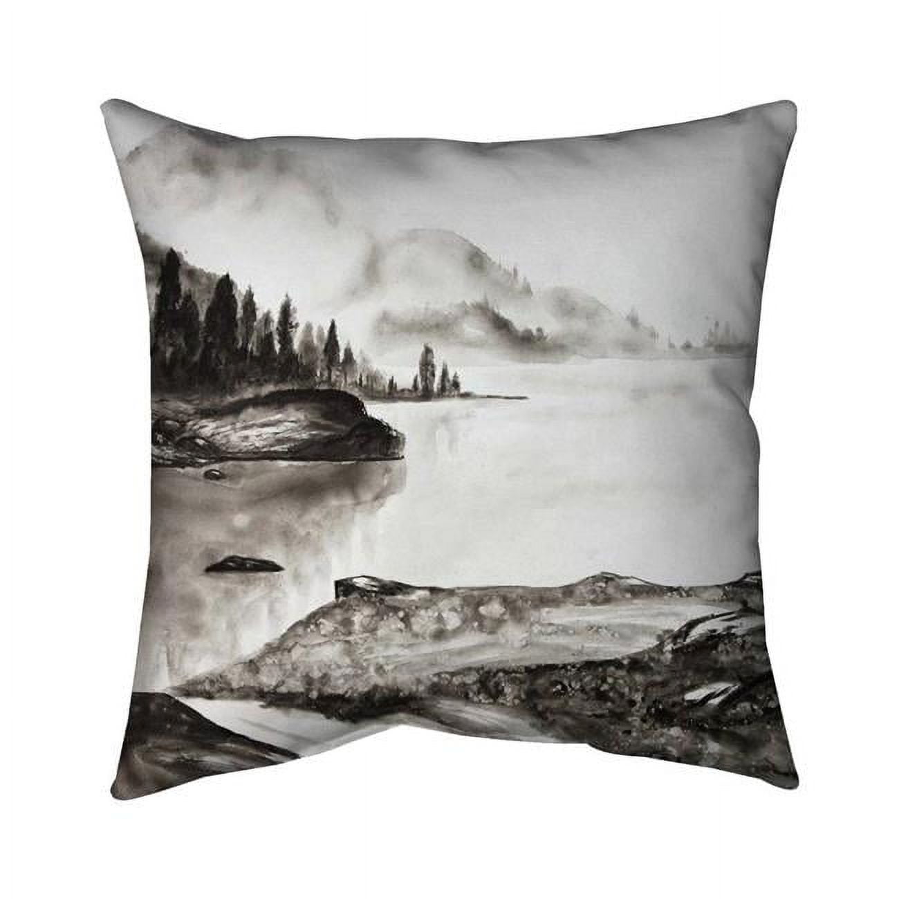 20 x 20 in. Peaceful Landscape-Double Sided Print Indoor Pillow