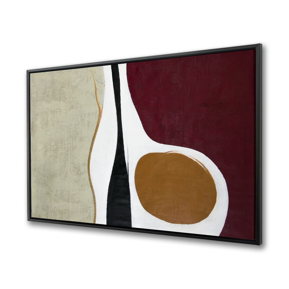 C1FC3648FYX2Y8 36 x 48 in. Multiform - Abstract Shapes Framed Canvas for Home Decor