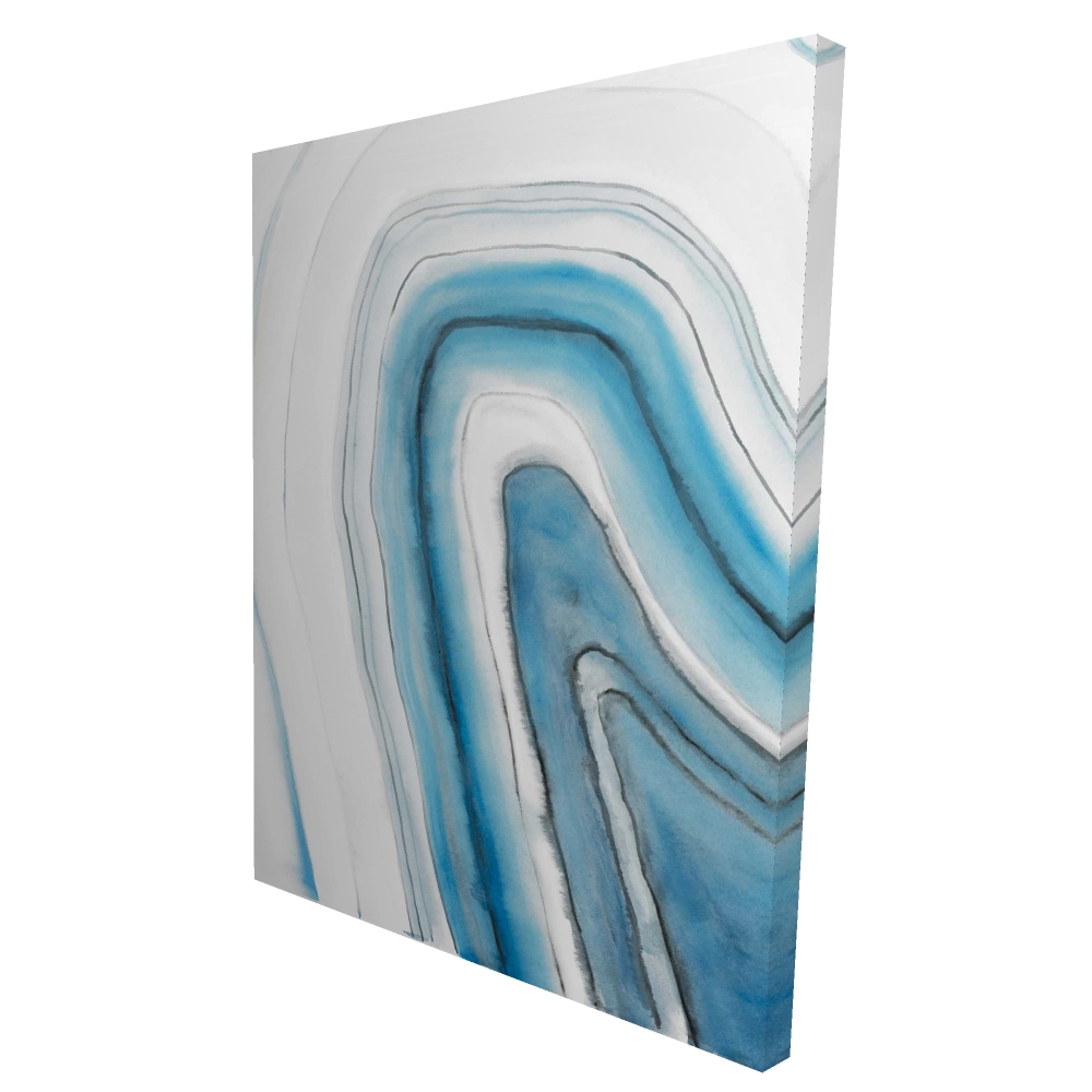 2080-4836-AB39 36 x 48 in. Round Geode - Abstract Minerals Canvas for Home Decor