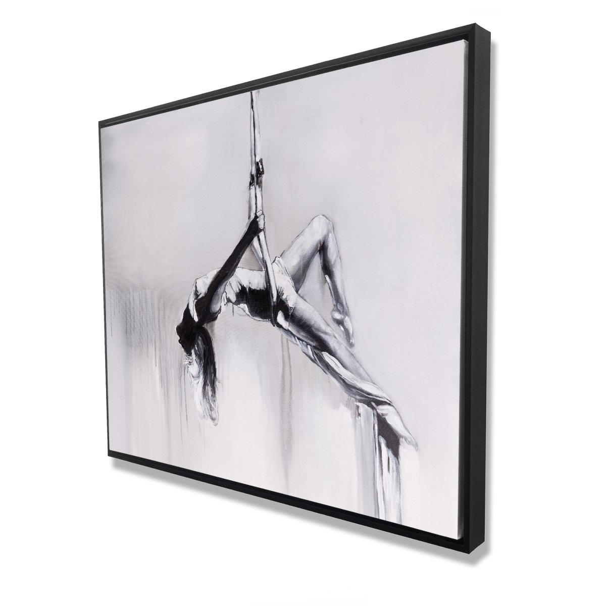 C1FC486010539K 48 x 60 in. Dancer on Aerial Contortion - Framed Canvas Home Decor