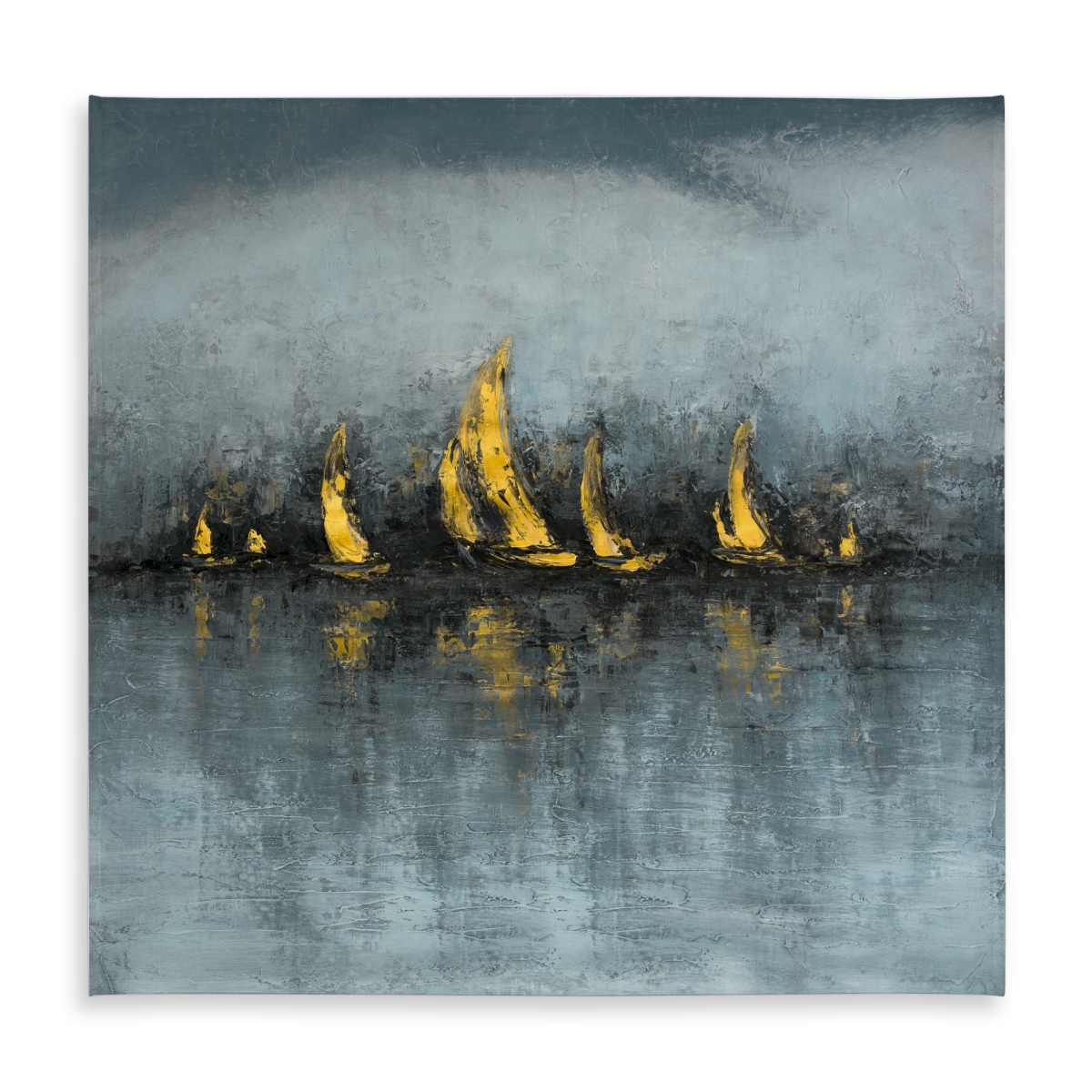 Picture of Begin Home Decor C1TC5858FXH8OE 58 x 58 in. Set Sail Tablecloth - Indoor & Outdoor Hobbies Bedroom Decor