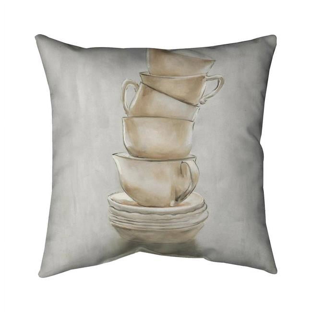 20 x 20 in. Coffee Mugs-Double Sided Print Indoor Pillow