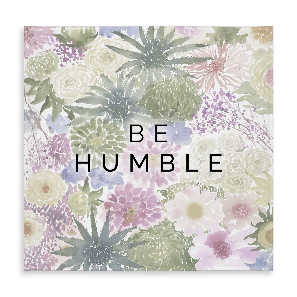 Picture of Begin Home Decor C1TC58588DO4KC 58 x 58 in. Be Humble Pink Botanical Tablecloth - Indoor & Outdoor Decor