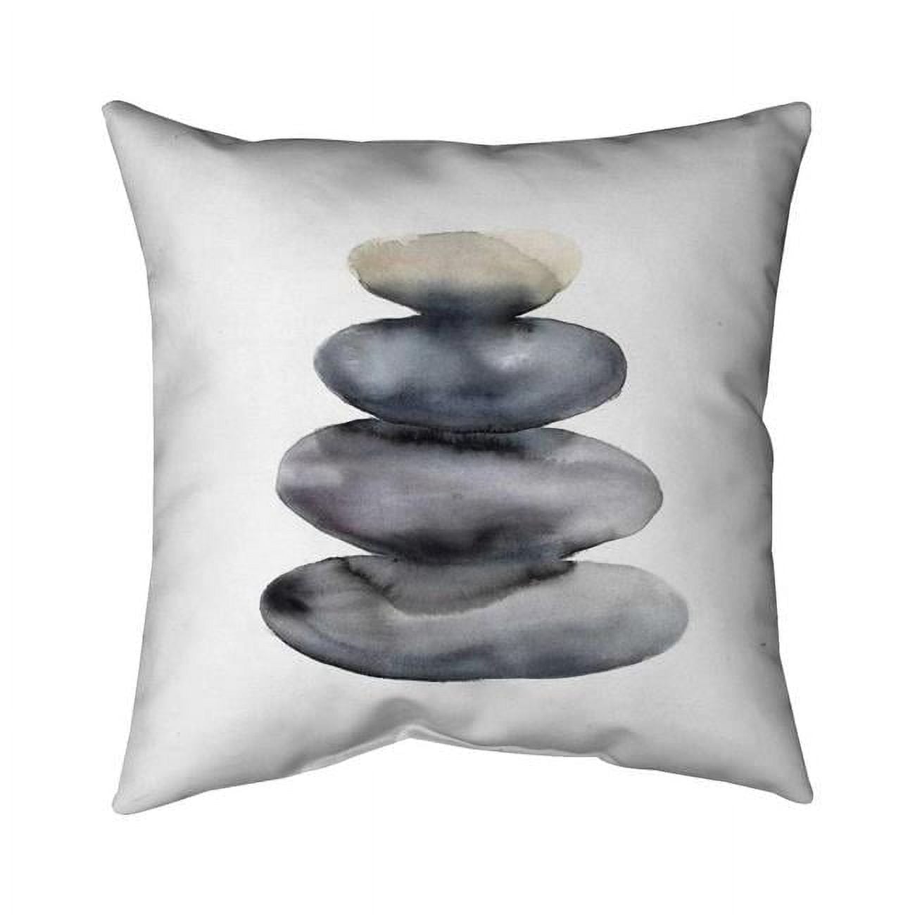 20 x 20 in. Four Hot Stones-Double Sided Print Indoor Pillow