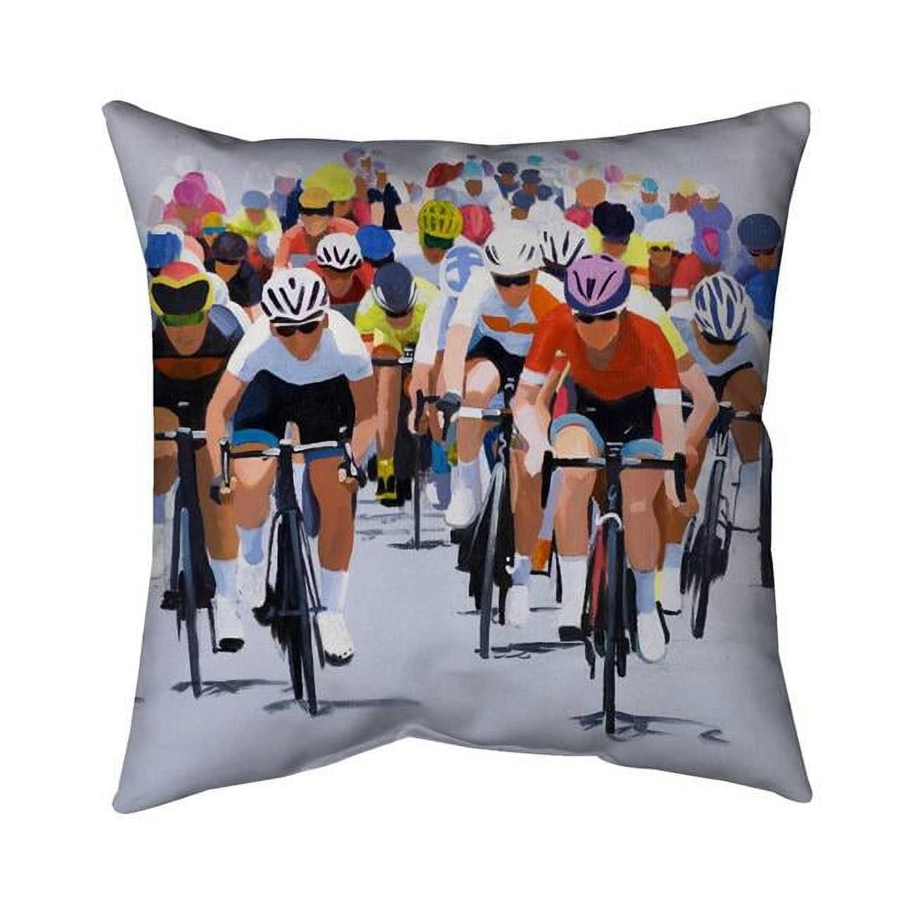 20 x 20 in. Cycling Competition-Double Sided Print Indoor Pillow