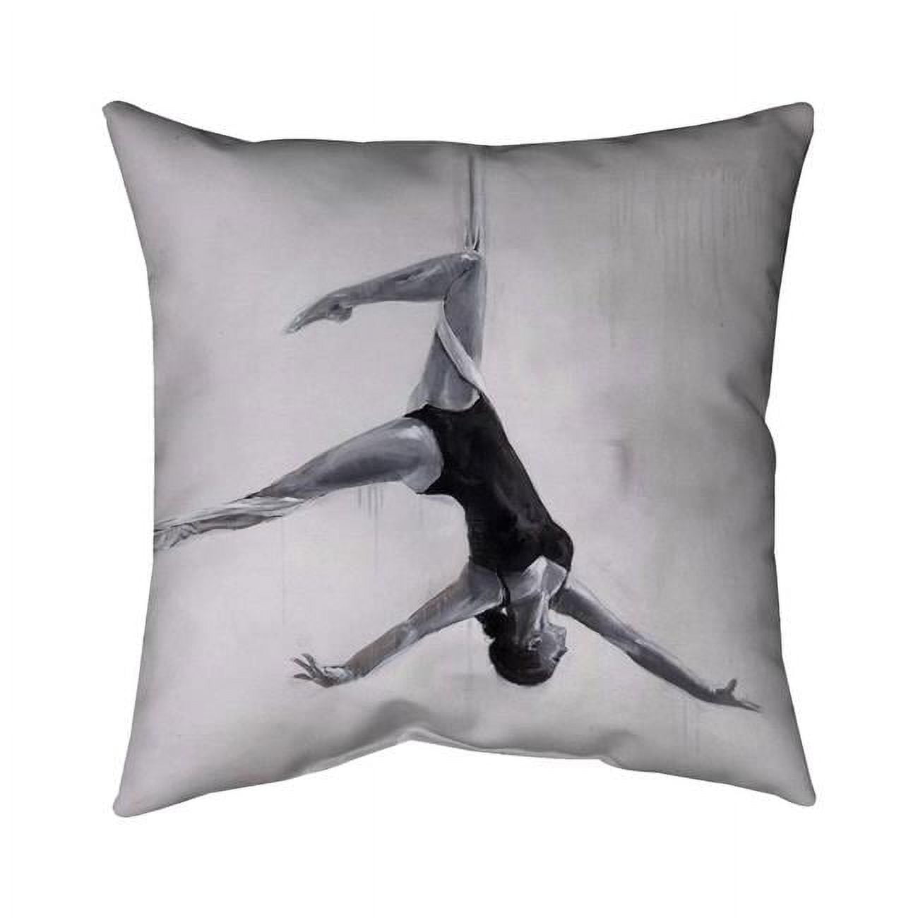 20 x 20 in. Dancer on Aerial Silks-Double Sided Print Indoor Pillow