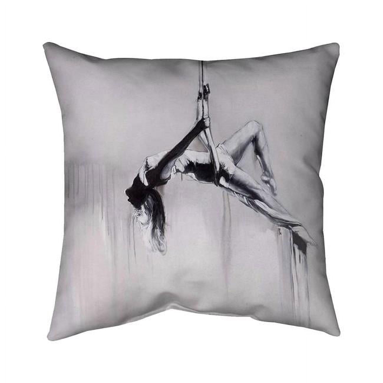 20 x 20 in. Dancer on Aerial Contortion-Double Sided Print Indoor Pillow