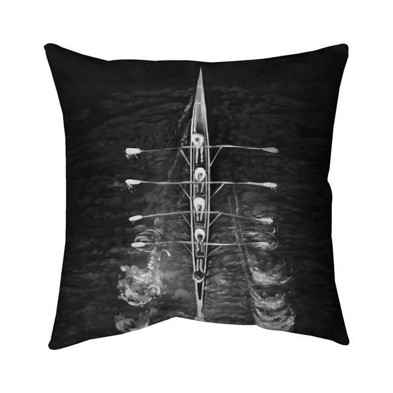 20 x 20 in. Rowing Boat-Double Sided Print Indoor Pillow
