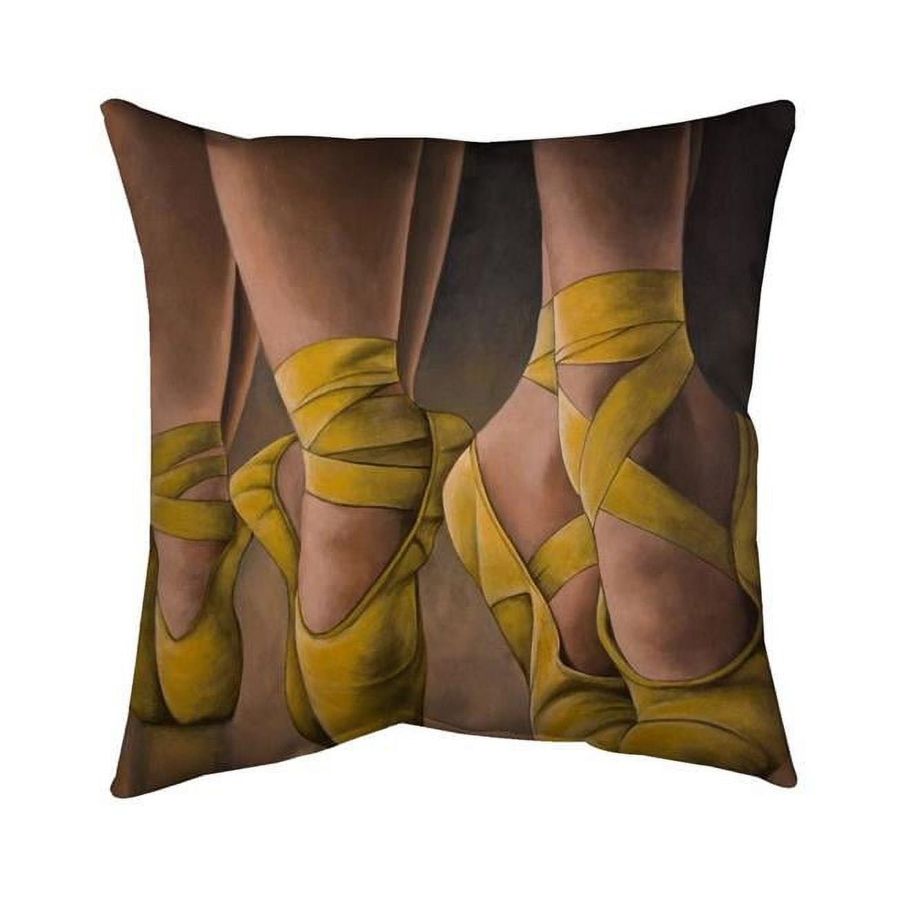 20 x 20 in. Synchronized Ballerinas-Double Sided Print Indoor Pillow