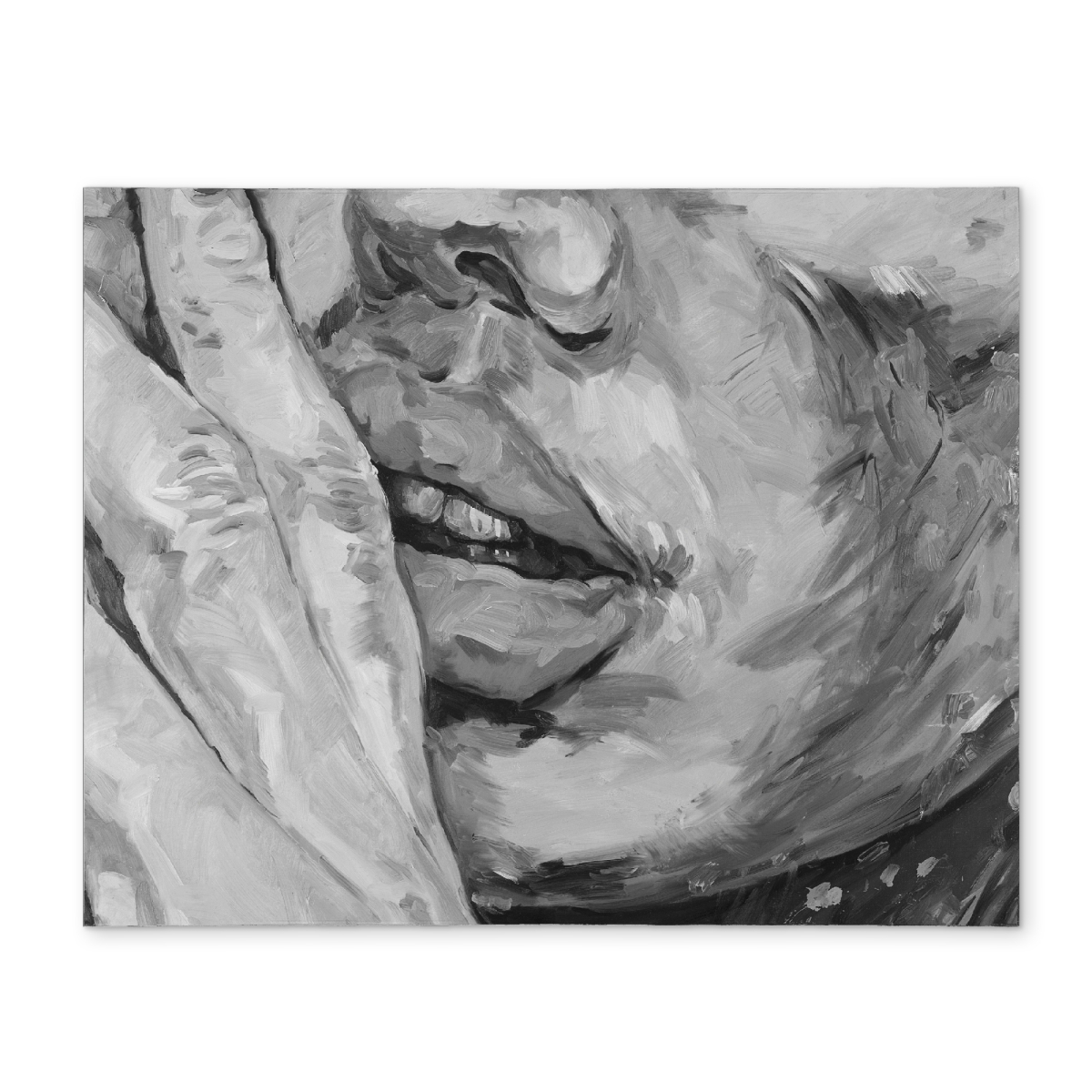 Picture of Begin Home Decor CPPM1418CFX1MW 14 x 18 in. Luscious Lips Gray Polyester Placemat - Figurative Woman Decor