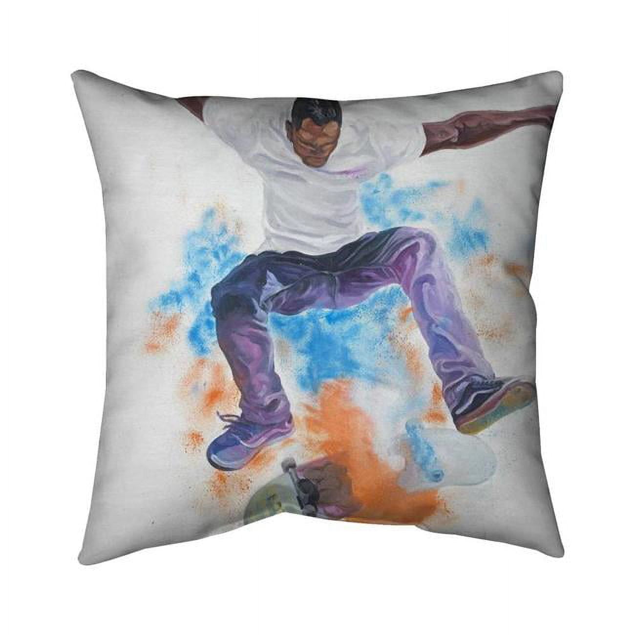 20 x 20 in. Skater-Double Sided Print Indoor Pillow