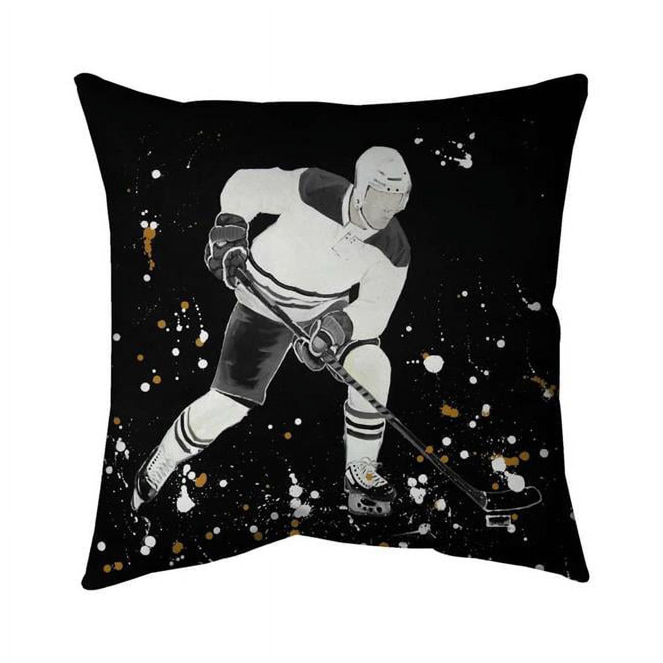 20 x 20 in. Hockey Player In Action-Double Sided Print Indoor Pillow