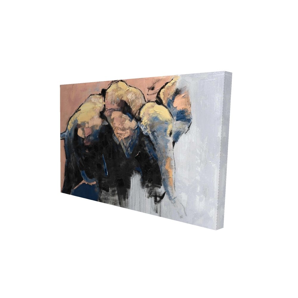 2080-2436-AN19-1 24 x 36 in. Abstract Elephant Canvas - Office & Home Decor Wall Art