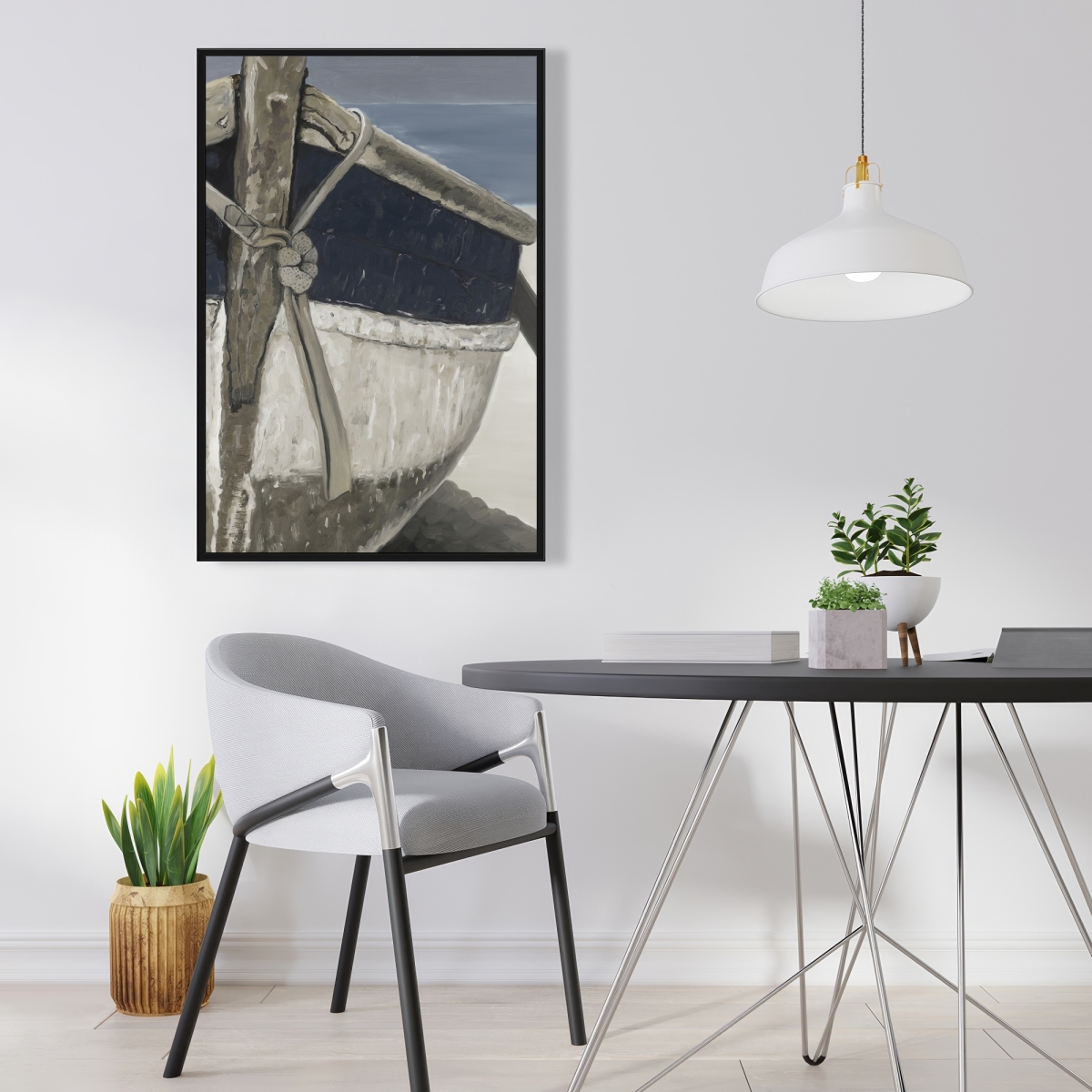 C1FC2436F21HTK 24 x 36 in. Bateau - Bathroom Marine Framed Canvas for Home Decor
