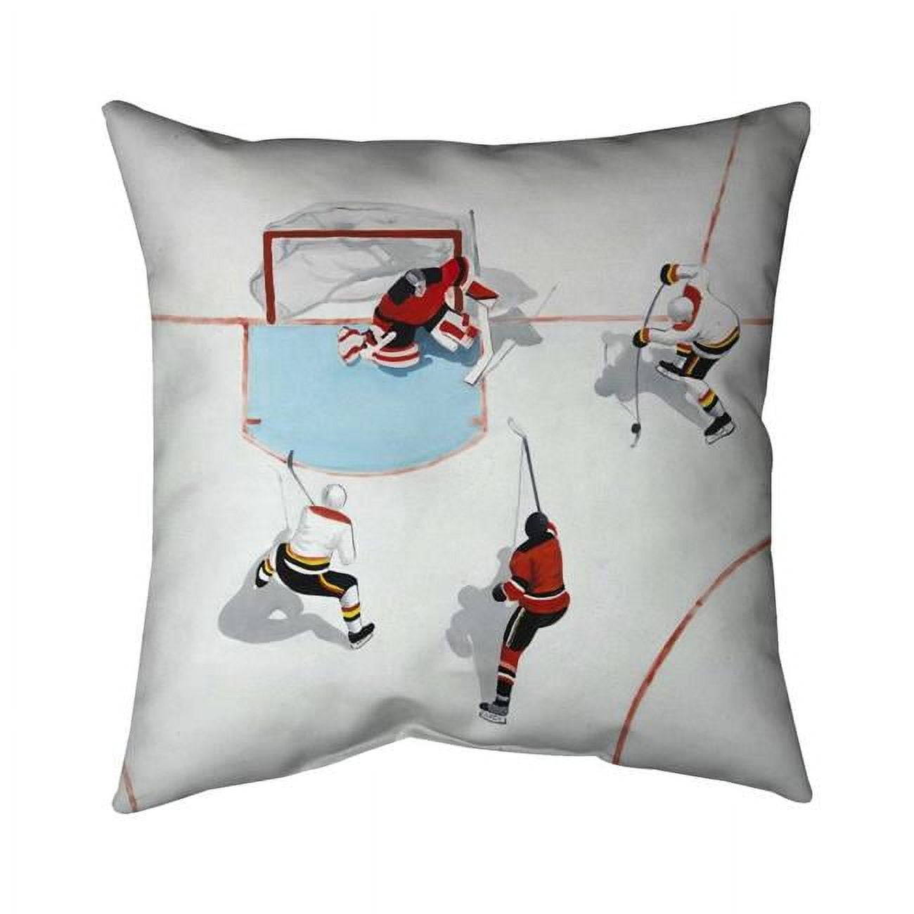 20 x 20 in. Eventful Hockey Game-Double Sided Print Indoor Pillow