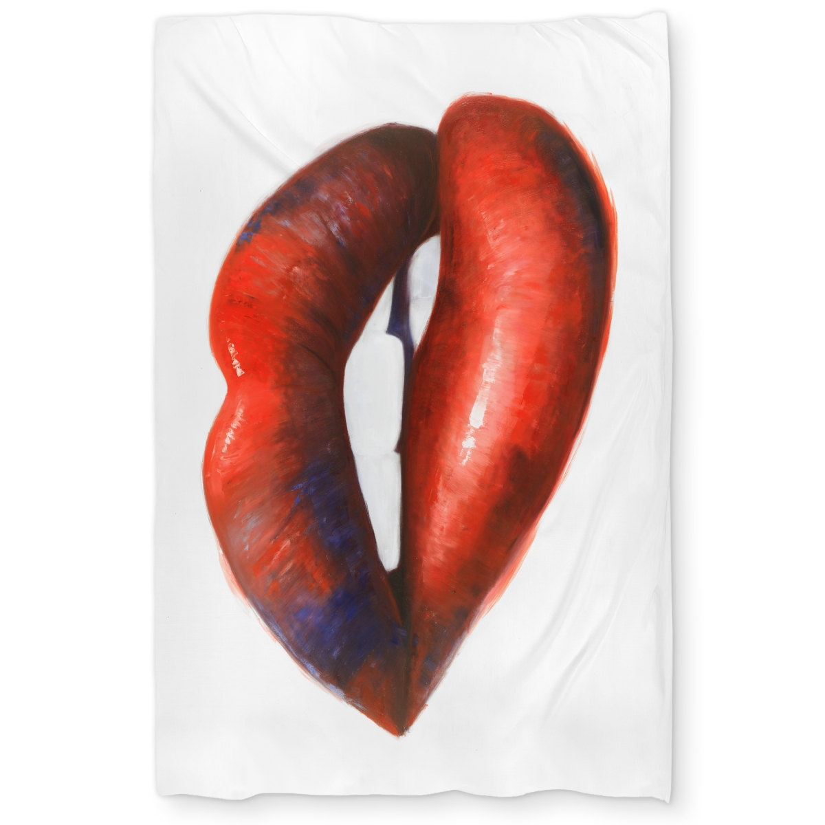 C1DCTXLWSLY7TX Twin Extra Long Beautiful Red Mouth - Romantic Figurative Duvet Cover - Home Decor