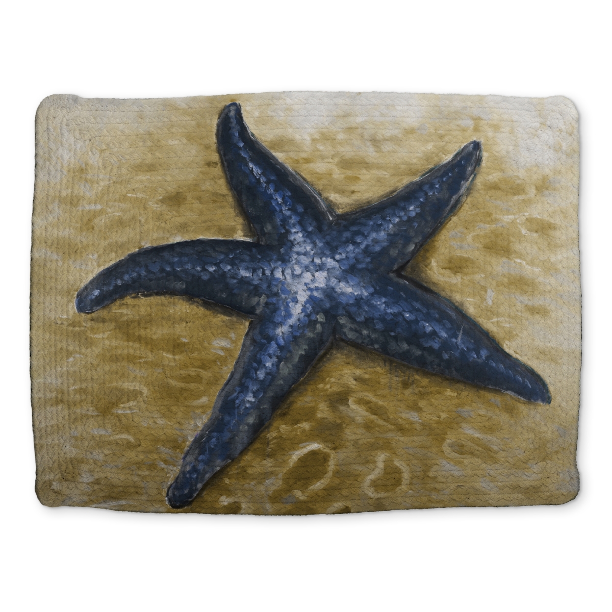 Picture of Begin Home Decor CBPM1418ORBI7Q 14 x 18 in. Beige Starfish Braided Polyester Placemat - Home Decor