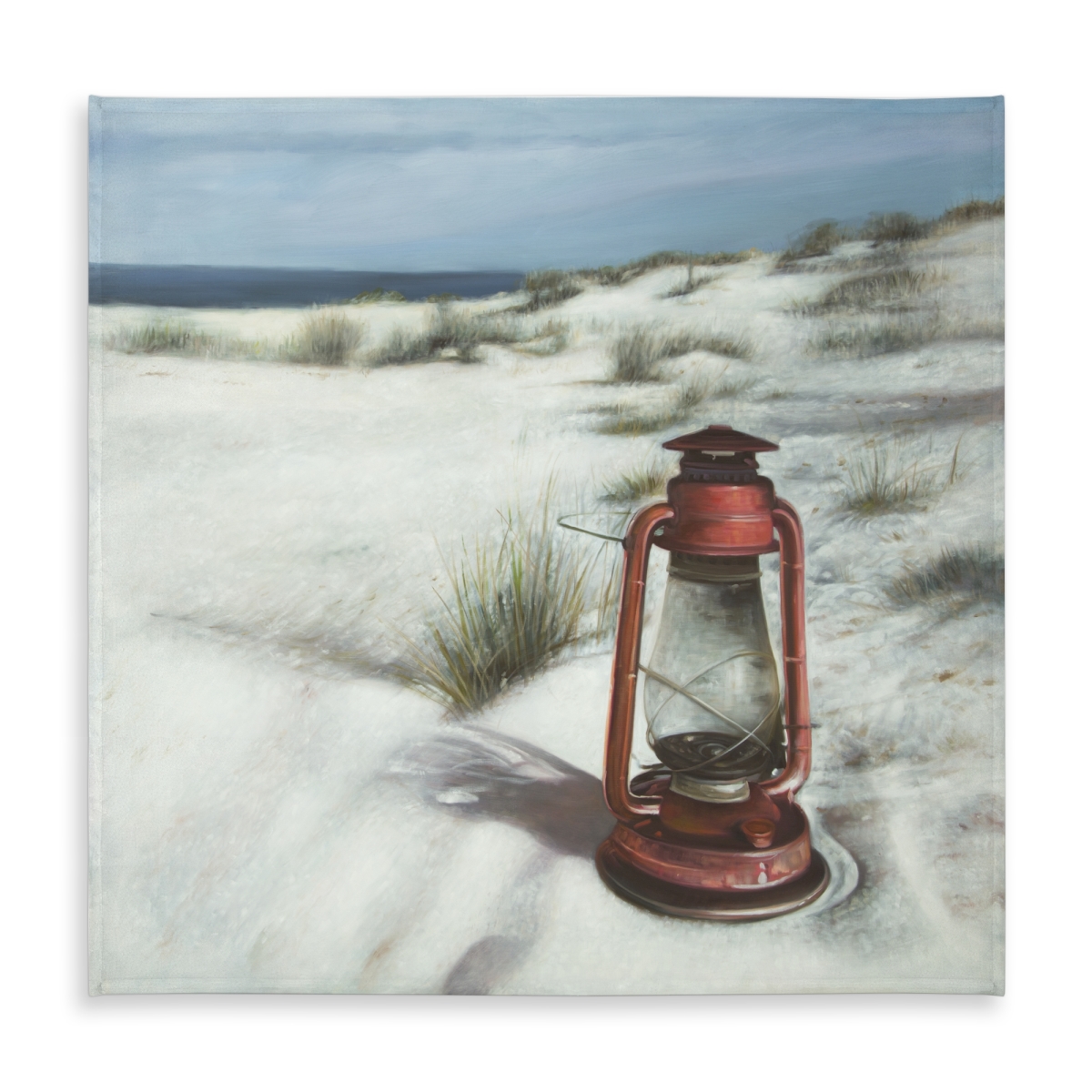 Picture of Begin Home Decor C1TC5858T3743M 58 x 58 in. Lantern on the Beach Coastal Marine Bathroom Tablecloth Decor