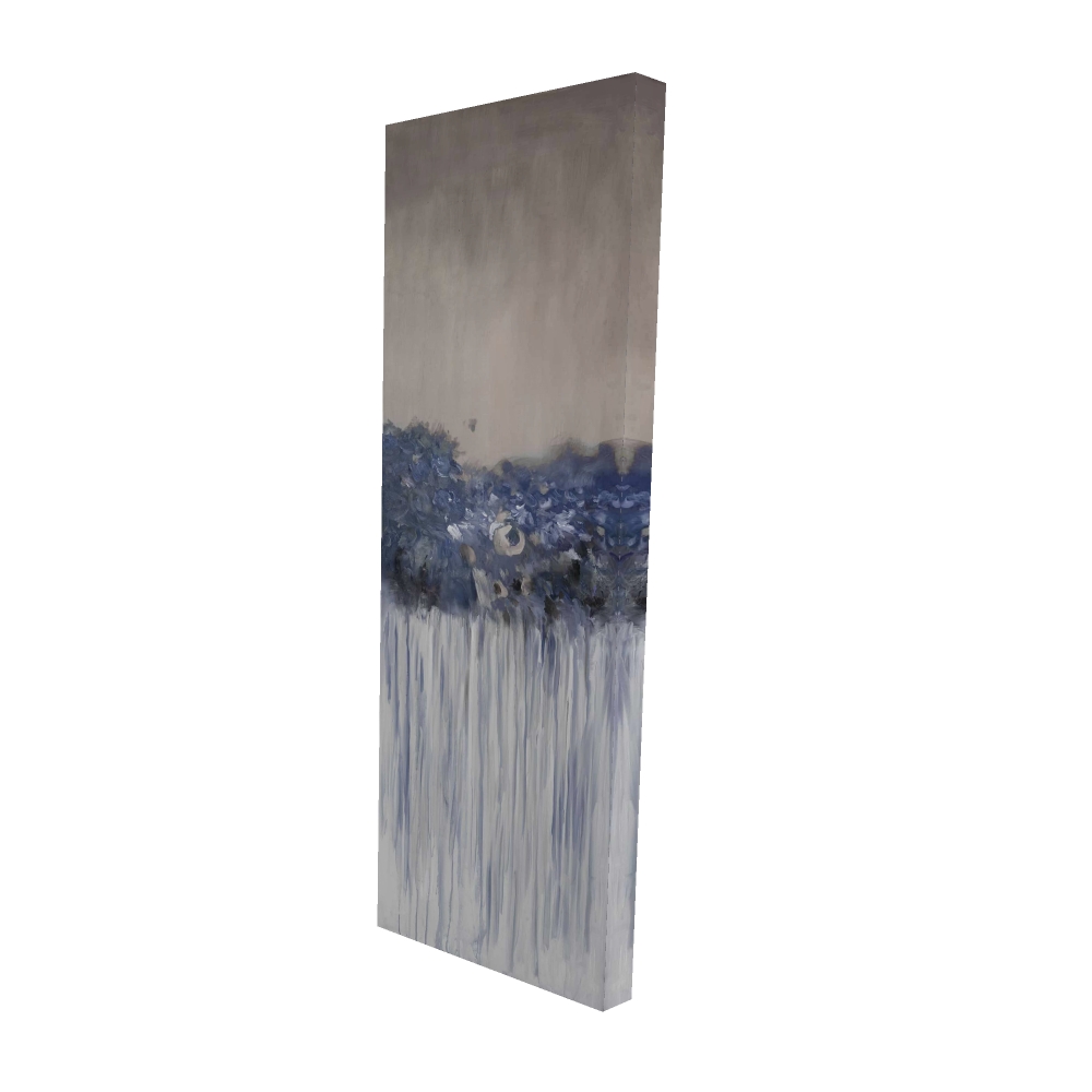 2080-4816-AB27-1 16 x 48 in. Bouquet of Blue Flowers Canvas - Bedroom Wall Art Decor