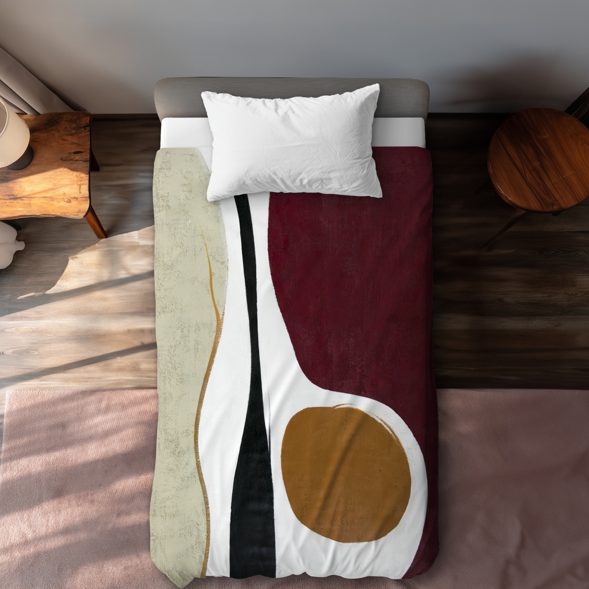 C1DCTXLW4EPDK6 Twin Extra Long Multiform Office Retro Duvet Cover - Home Decor Essentials