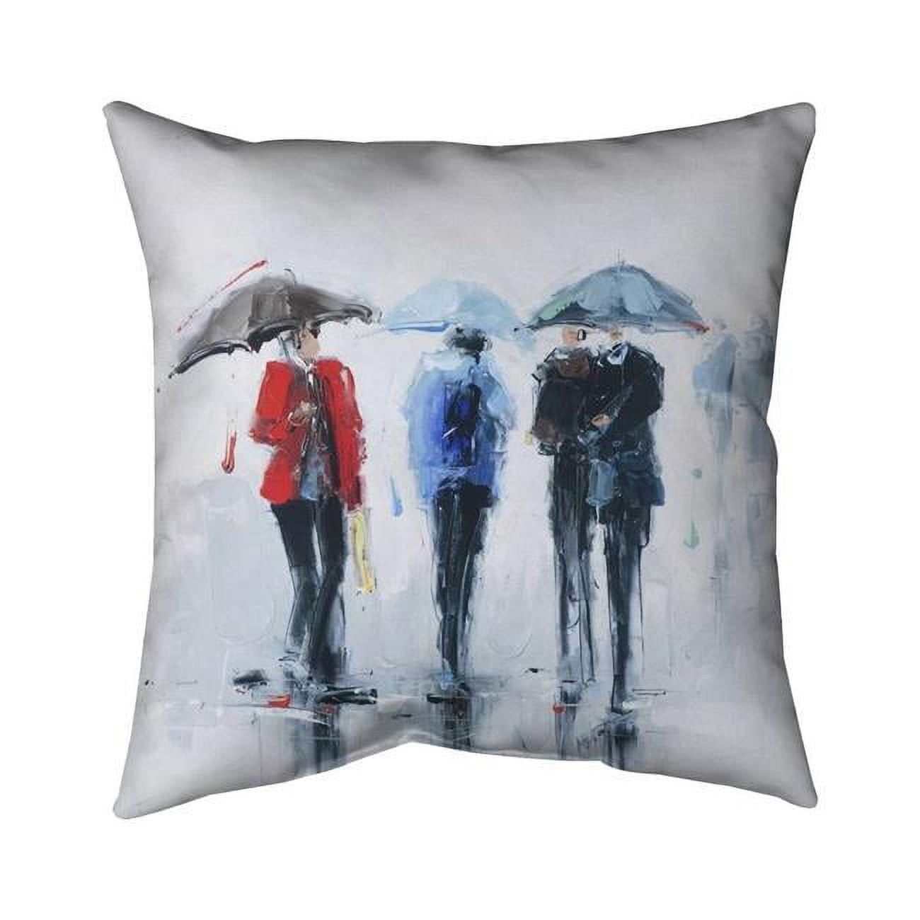 20 x 20 in. Spring Shower-Double Sided Print Indoor Pillow