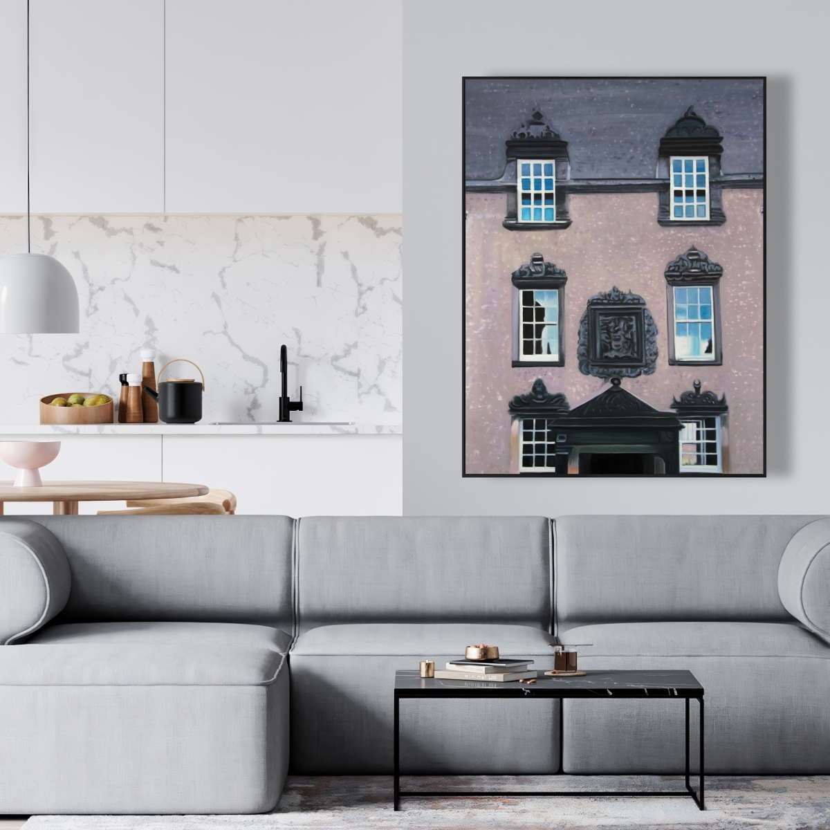 C1FC3648DN9TTB 36 x 48 in. Argylls Lodging Canvas - Hyperrealist Home Decor At Stirling Castle