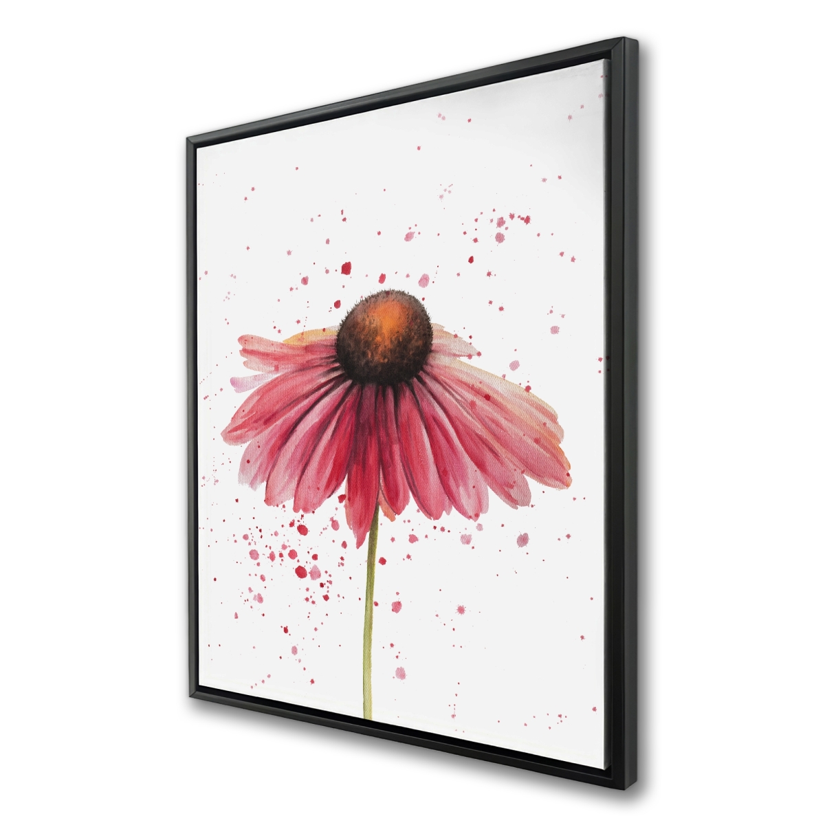 C1FC36486AT519 36 x 48 in. Pink Daisy - Framed Canvas Flower Art for Home Decor