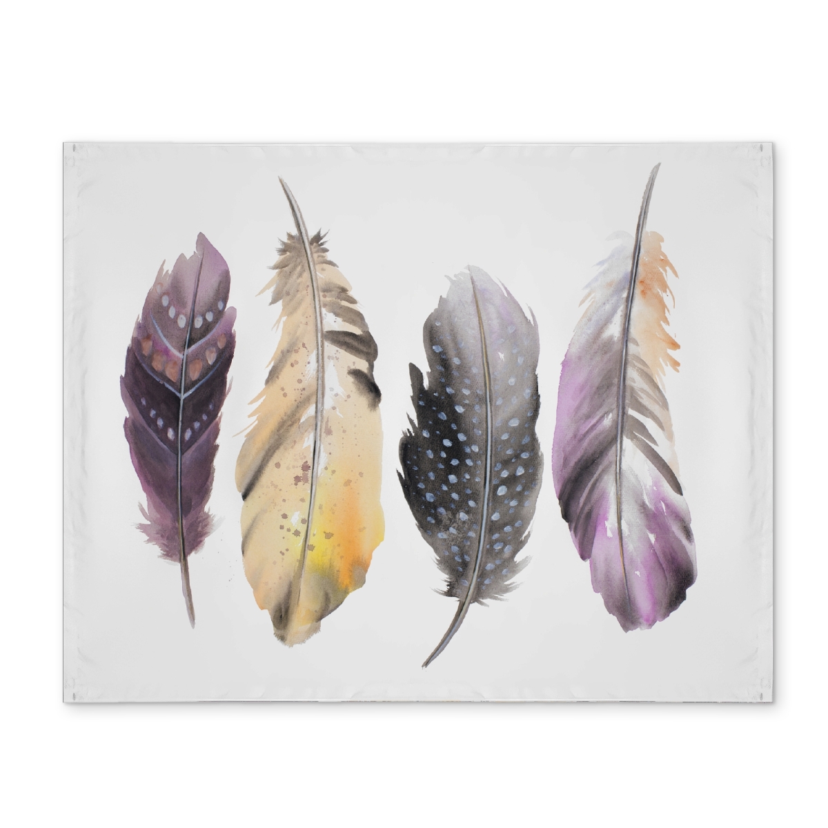 Picture of Begin Home Decor CPPM1418J8LOA5 14 x 18 in. Bohemian Bird Placemat - Polyester Home Decor - Feather Set