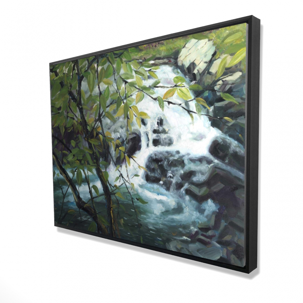 2081-3648-LA190 36 x 48 in. Peaceful Fall - Framed Canvas Tree Decor for Home - Office